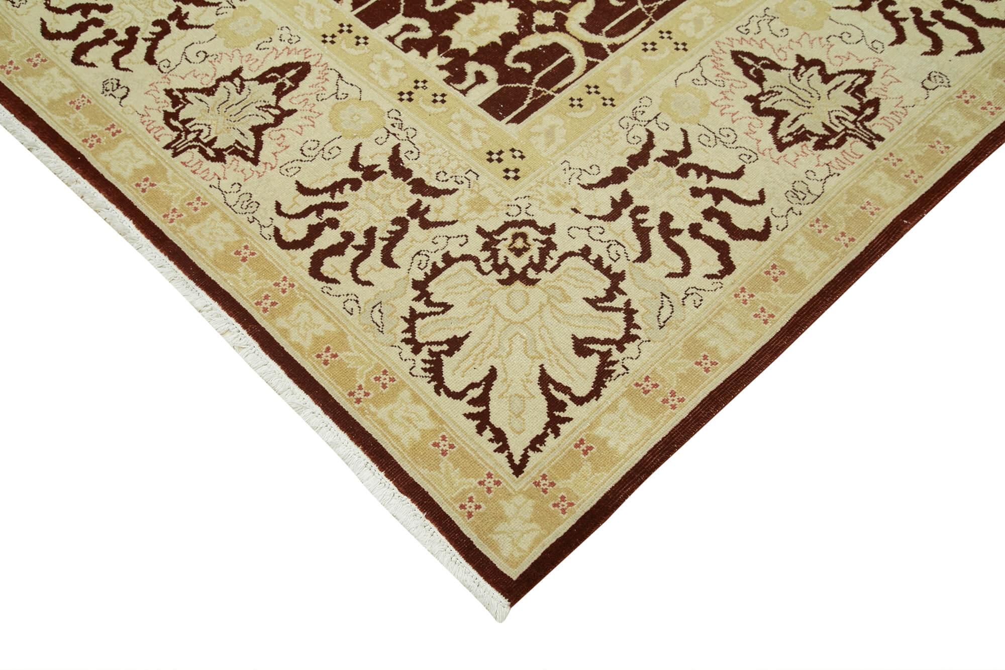 9 x 12 Beige Oushak Rug - 4053