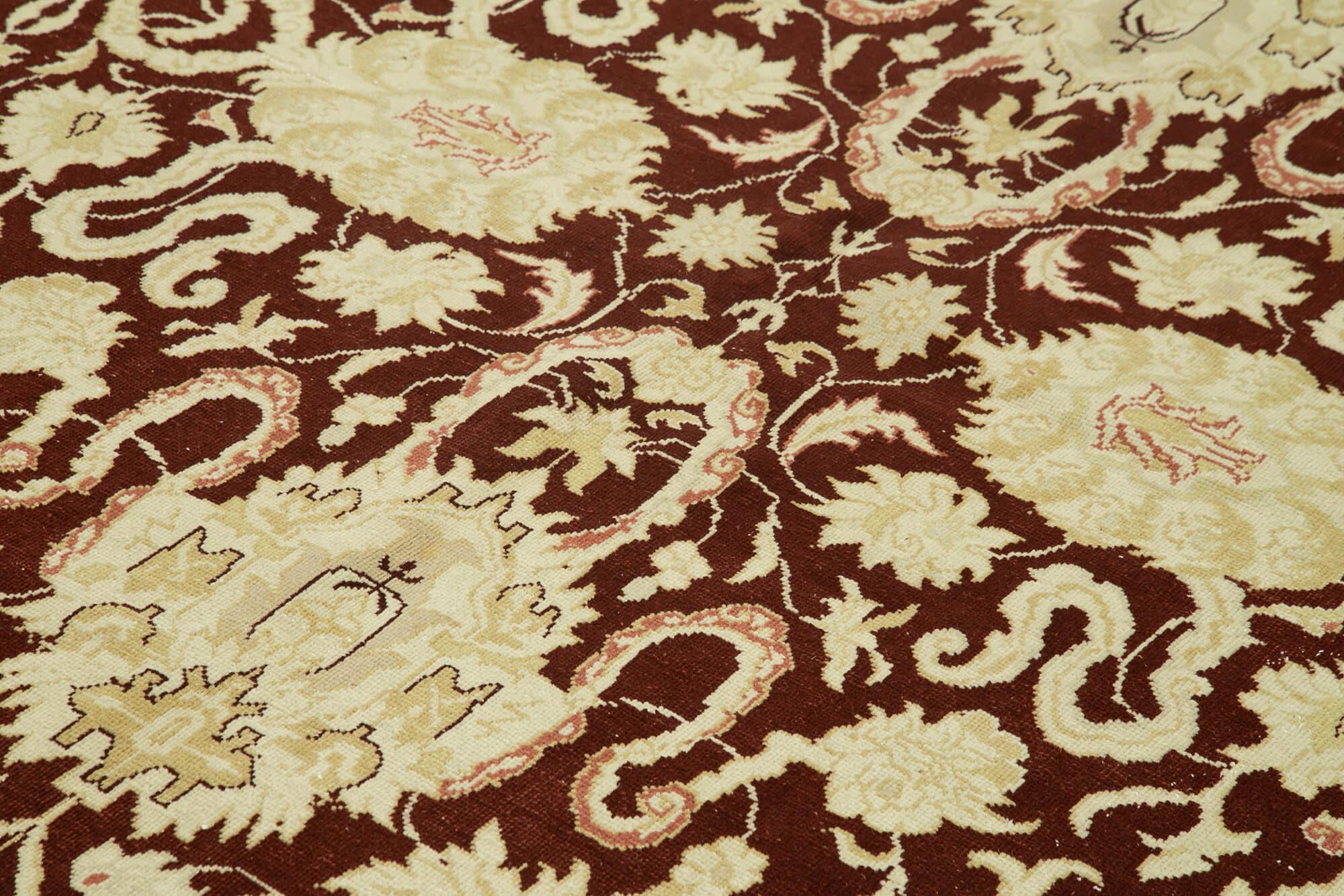 9 x 12 Beige Oushak Rug - 4053