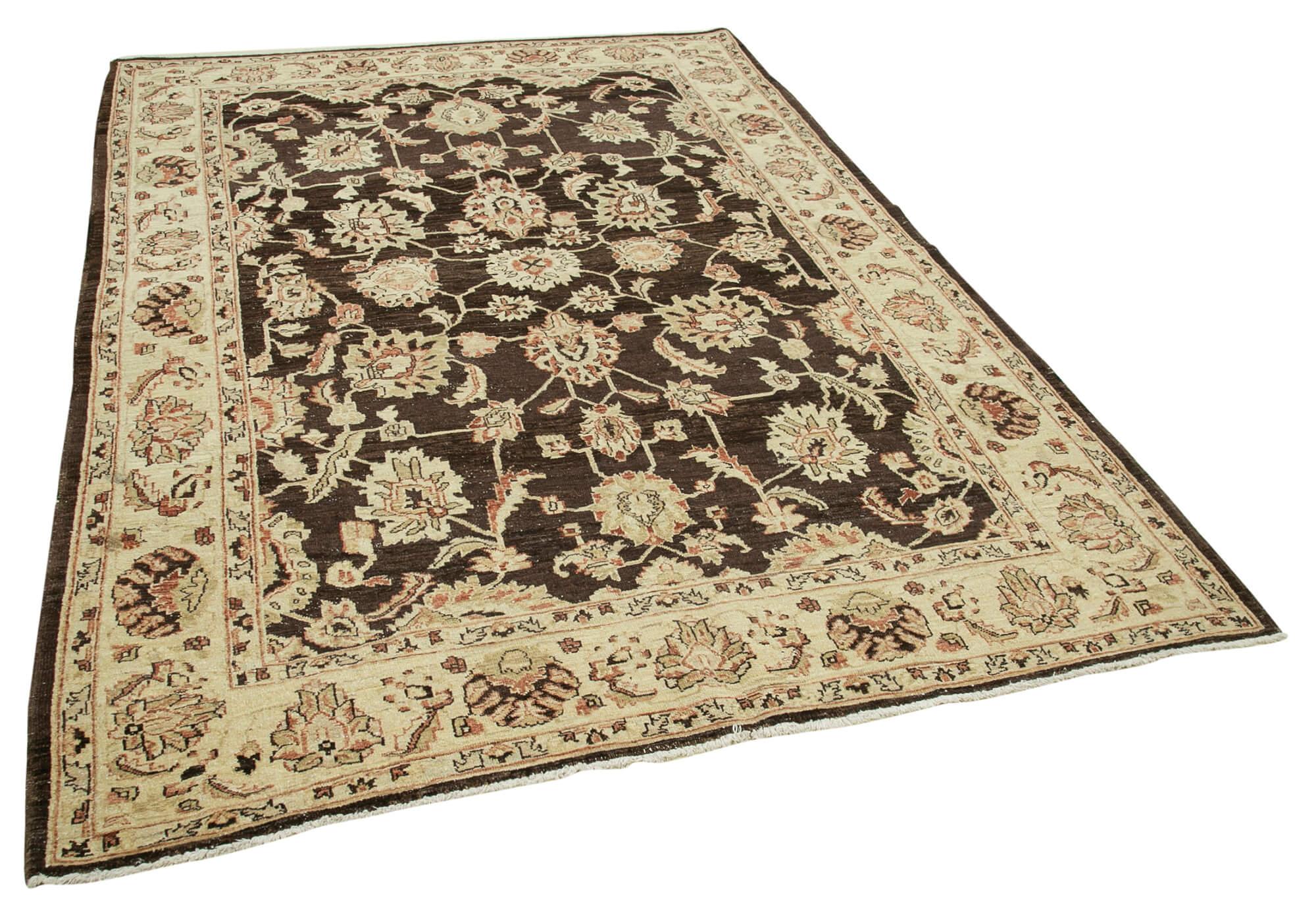 6 x 9 Beige Oushak Rug - 4054