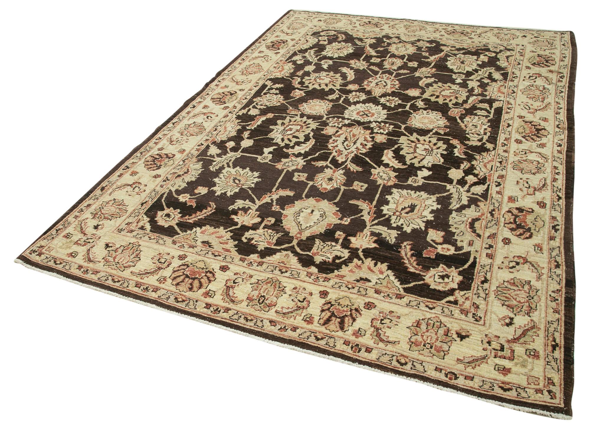 6 x 9 Beige Oushak Rug - 4054