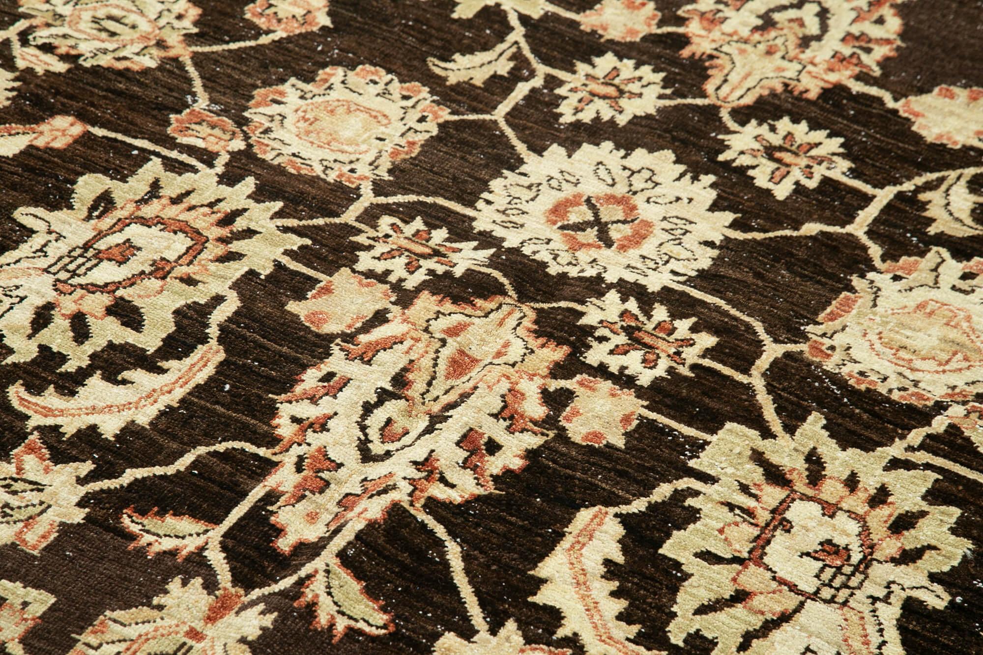 6 x 9 Beige Oushak Rug - 4054