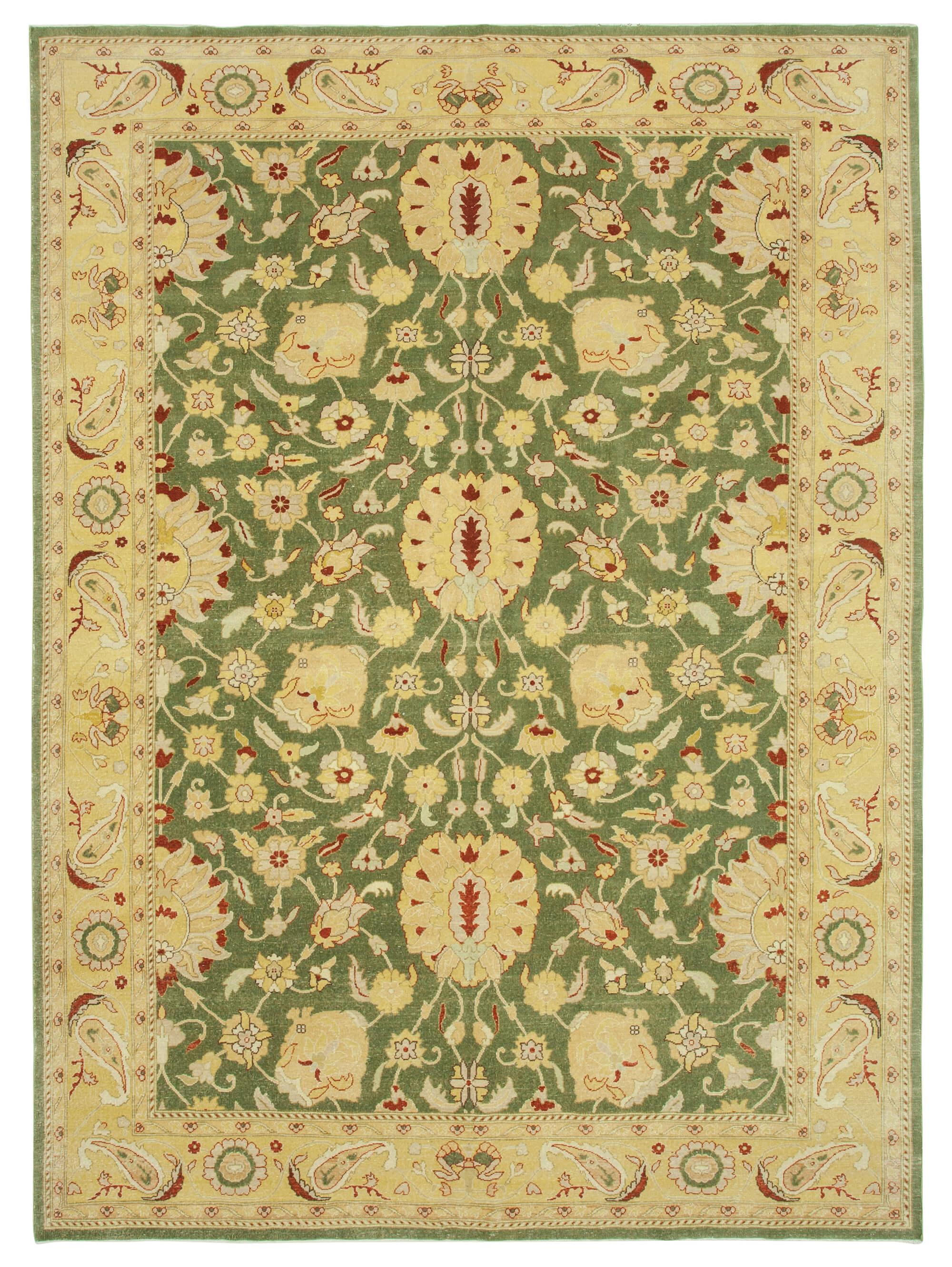 9 x 12 Beige Oushak Rug - 4056