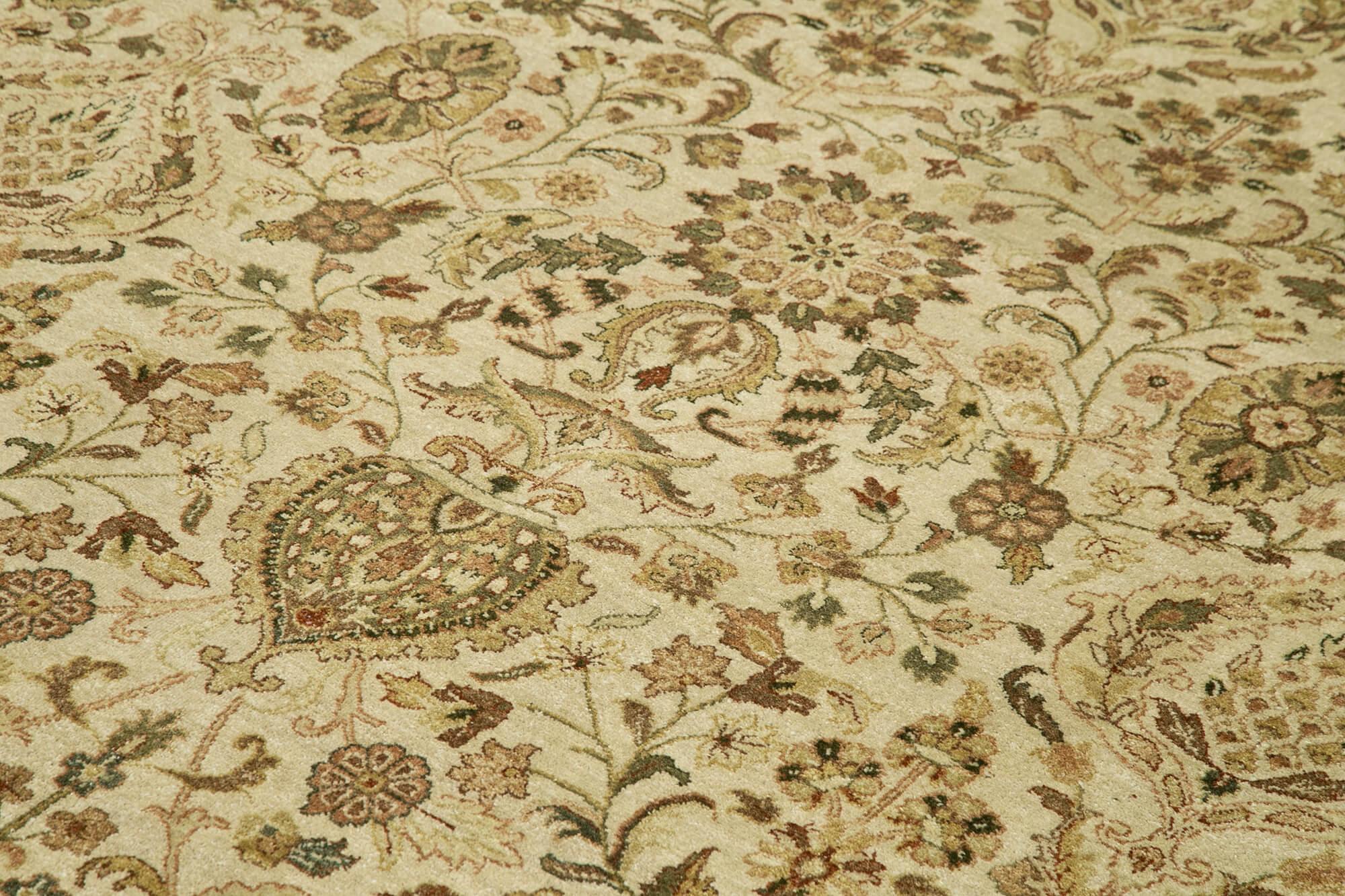 9 x 12 Beige Oushak Rug - 4058