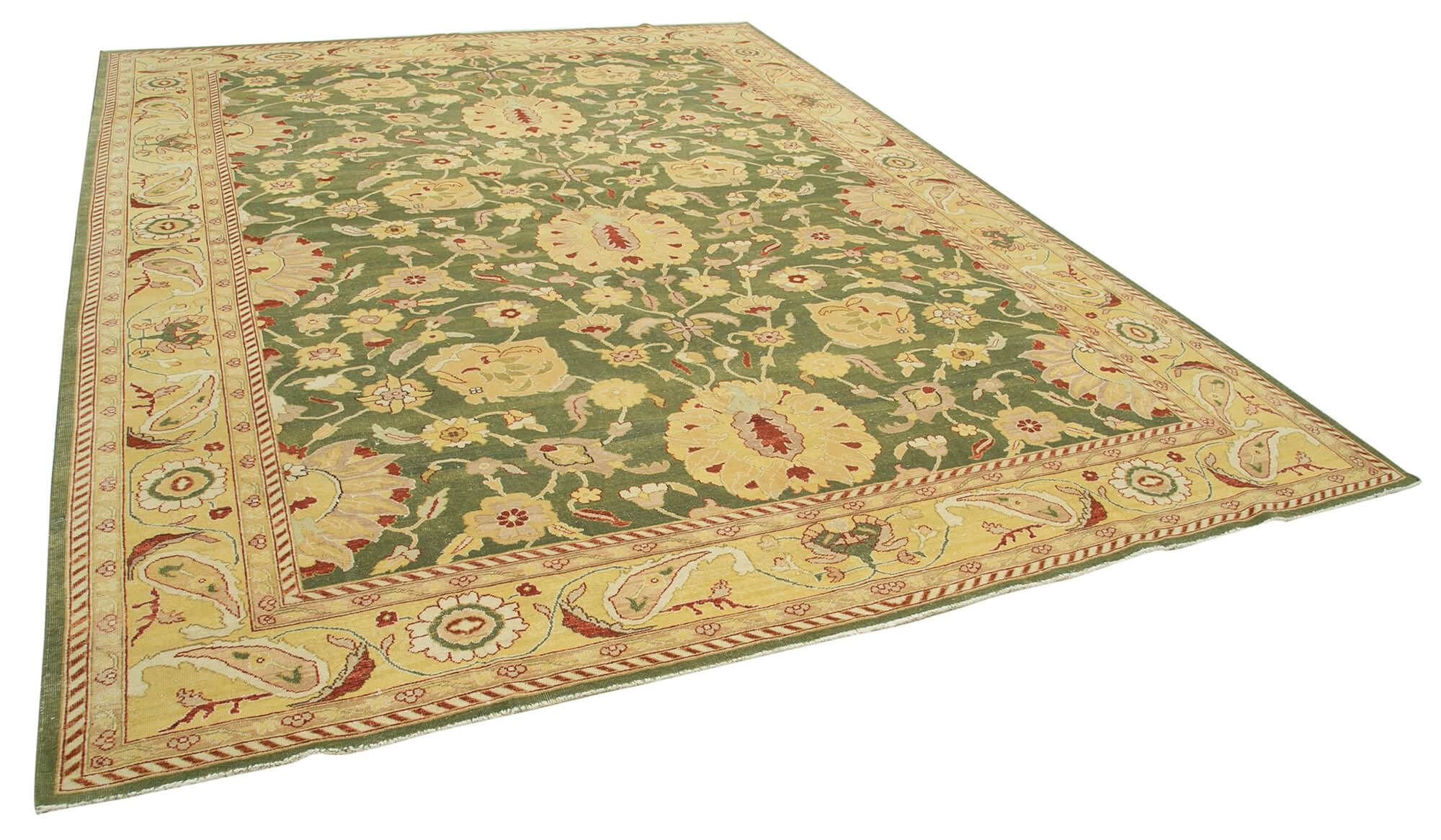 9 x 12 Beige Oushak Rug - 4060