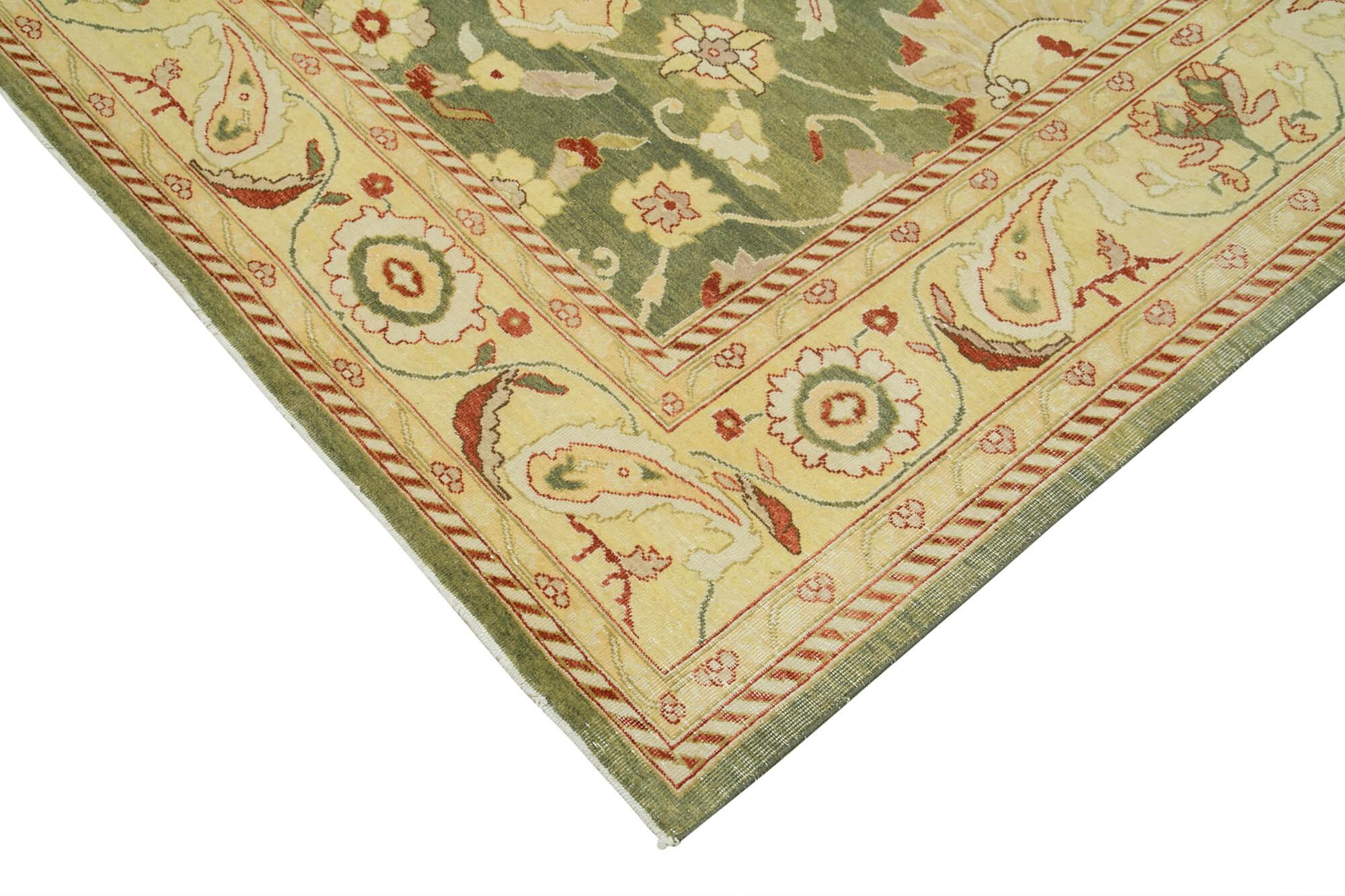 9 x 12 Beige Oushak Rug - 4060