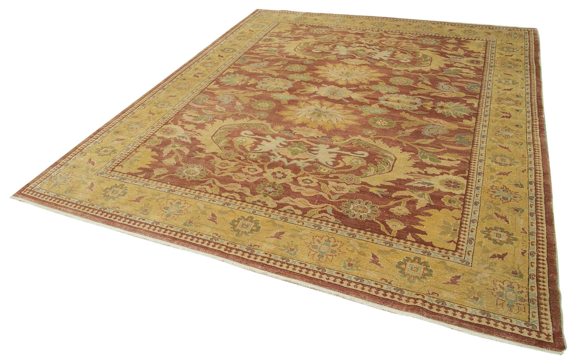 8 x 10 Beige Oushak Rug - 4061