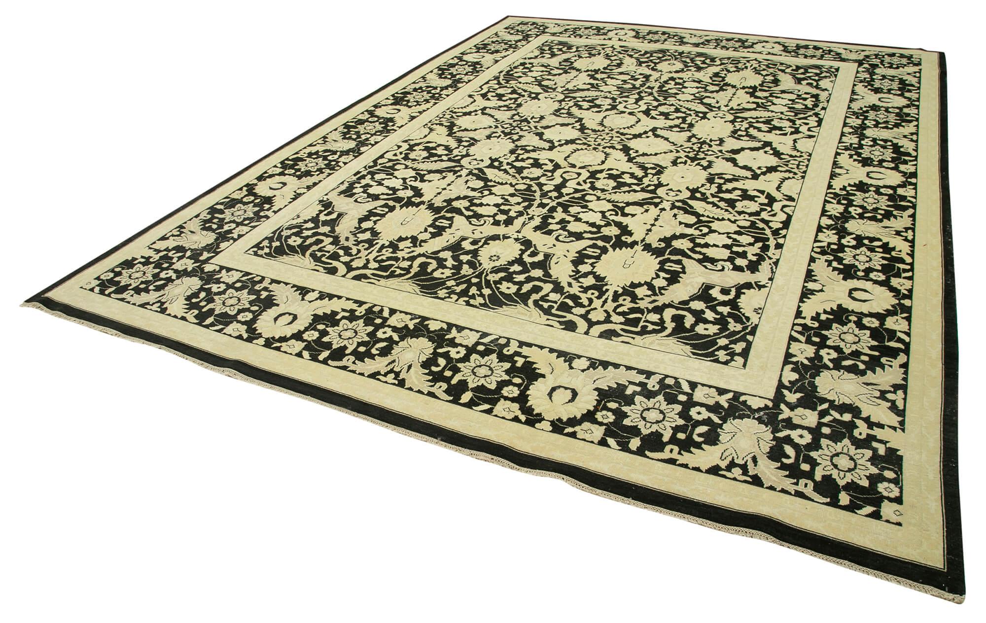 9 x 13 Beige Oushak Rug - 4063