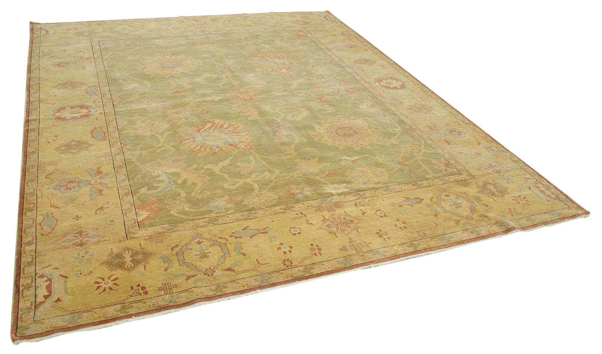 8 x 10 Yellow Oushak Rug - 4064