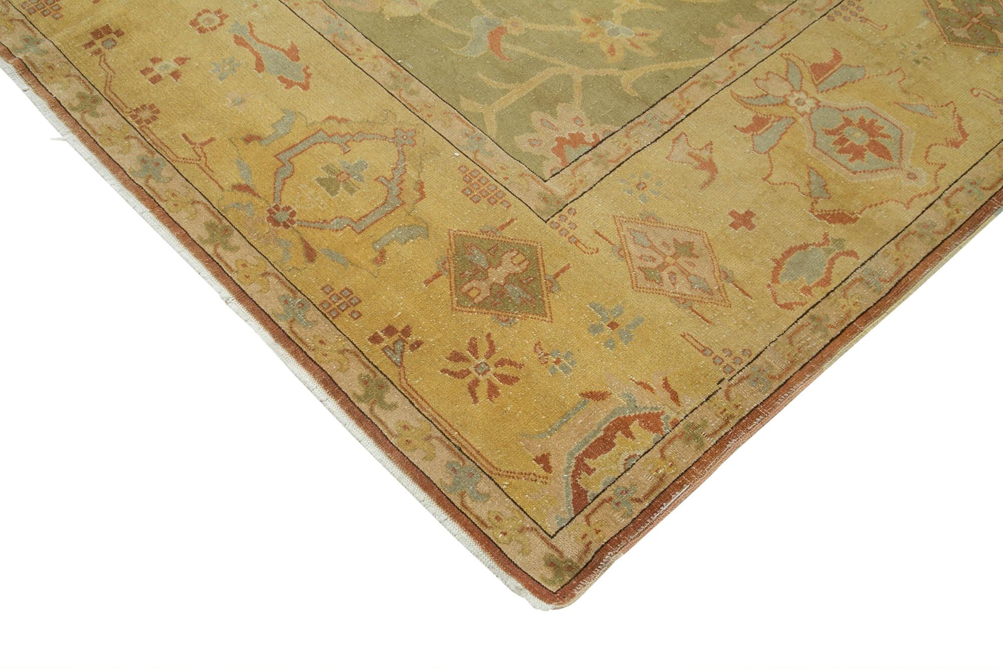 8 x 10 Yellow Oushak Rug - 4064