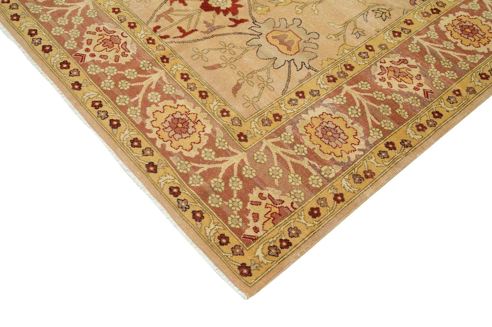 9 x 12 Beige Oushak Rug - 4065