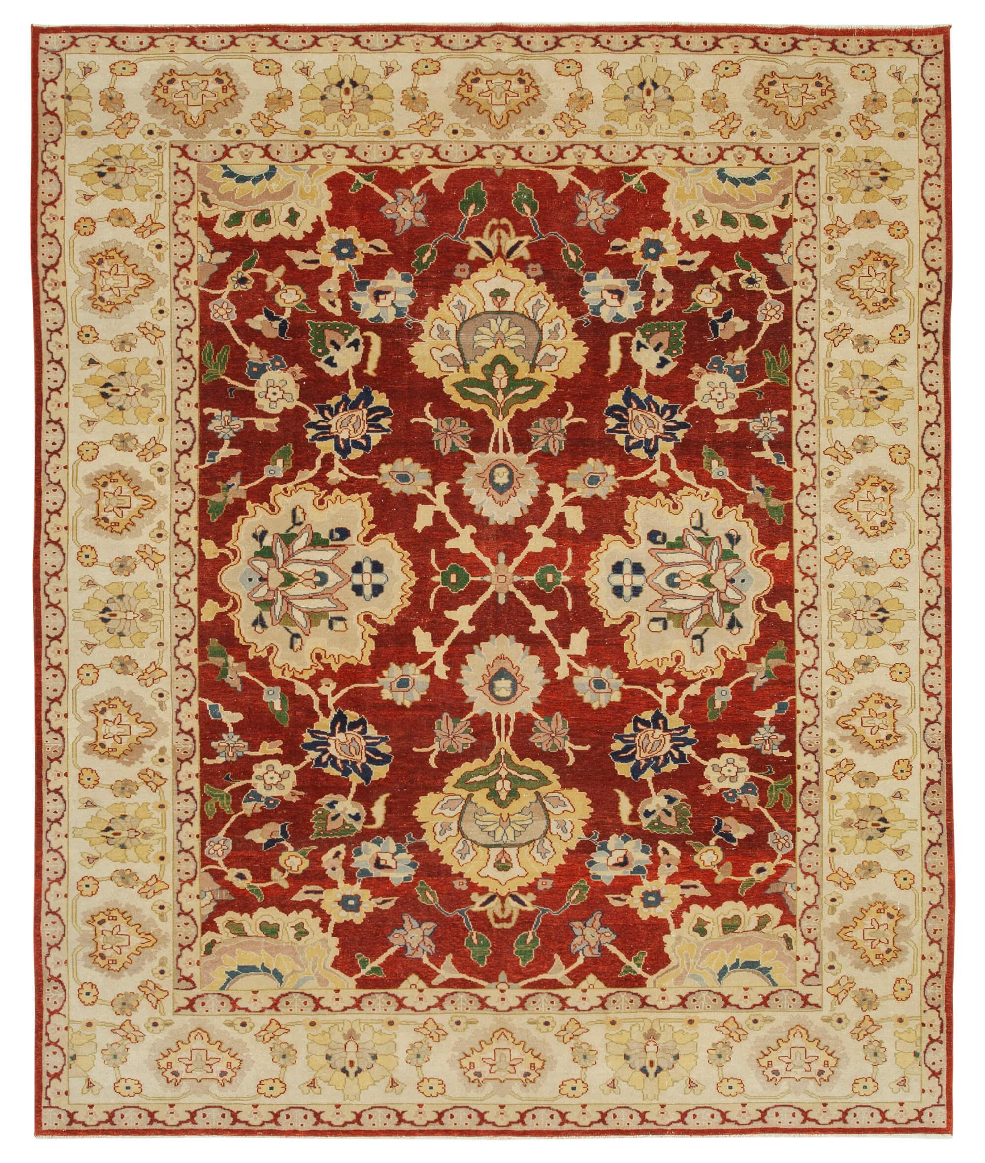 8 x 10 Beige Oushak Rug - 4066