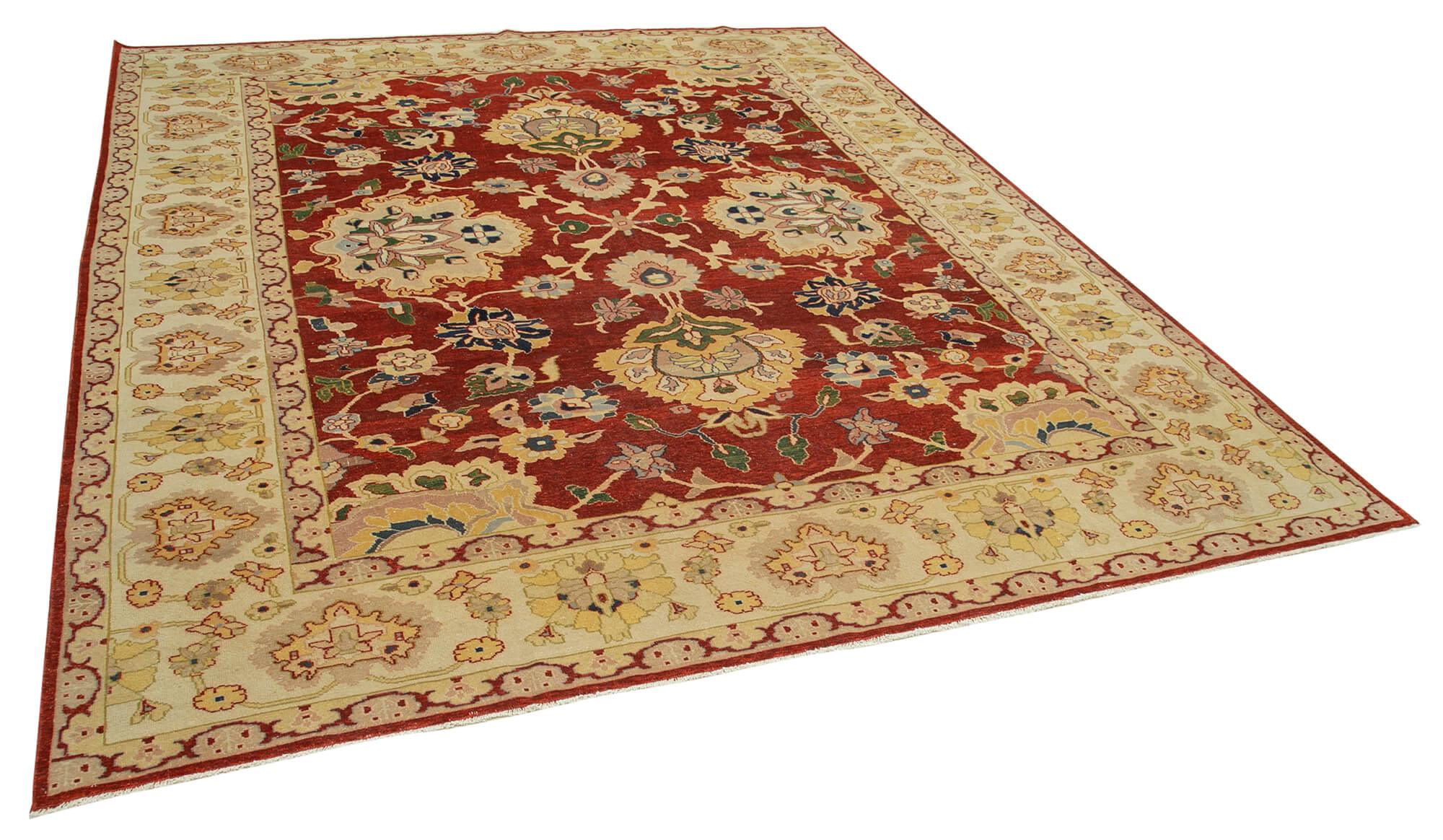 8 x 10 Beige Oushak Rug - 4066