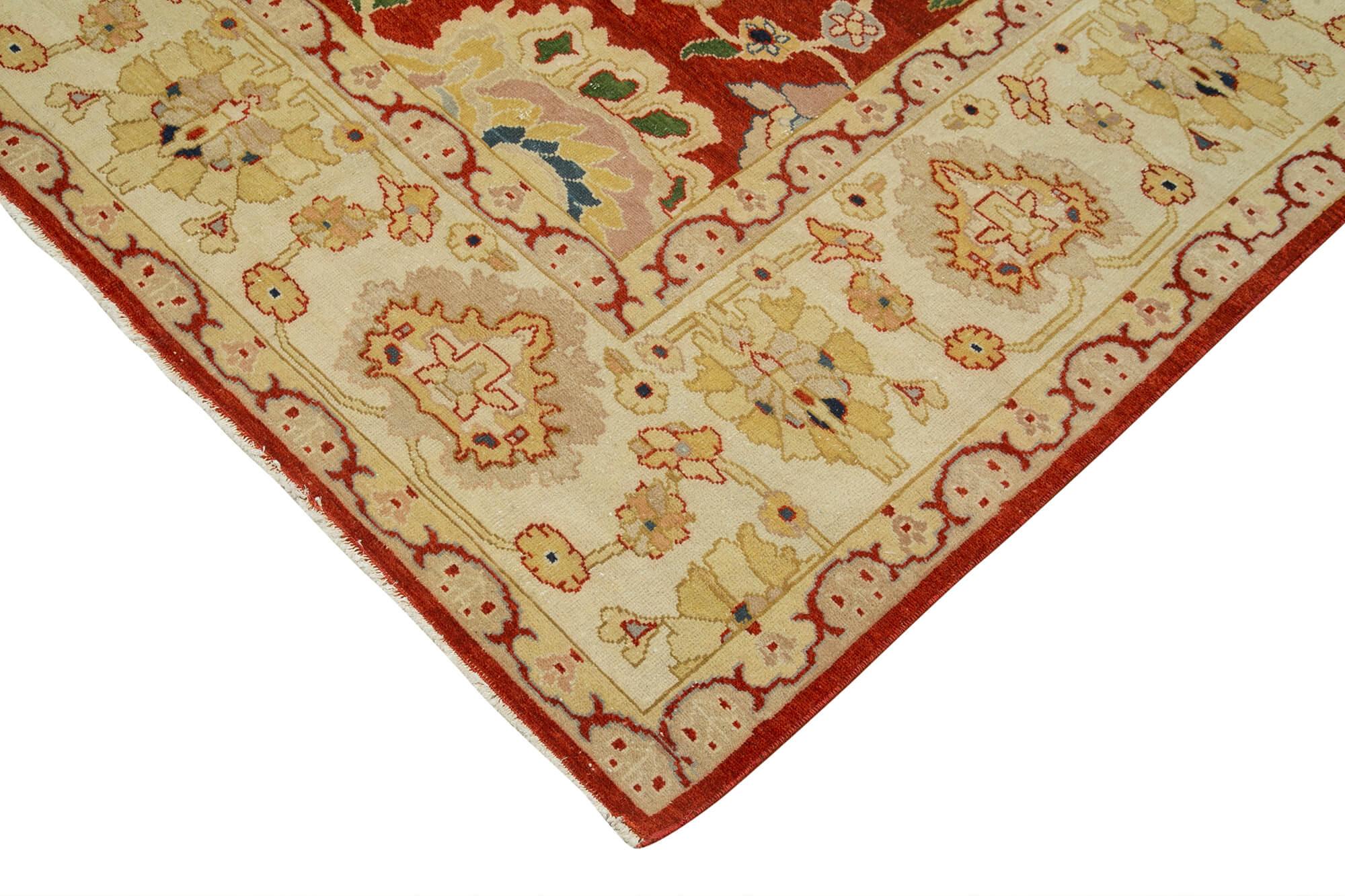 8 x 10 Beige Oushak Rug - 4066