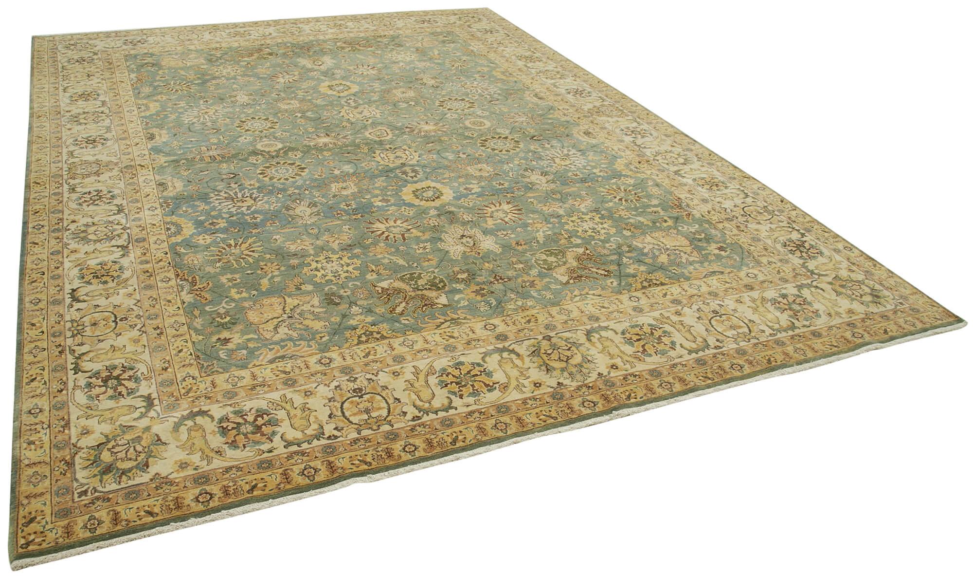 9 x 12 Yellow Oushak Rug - 4067