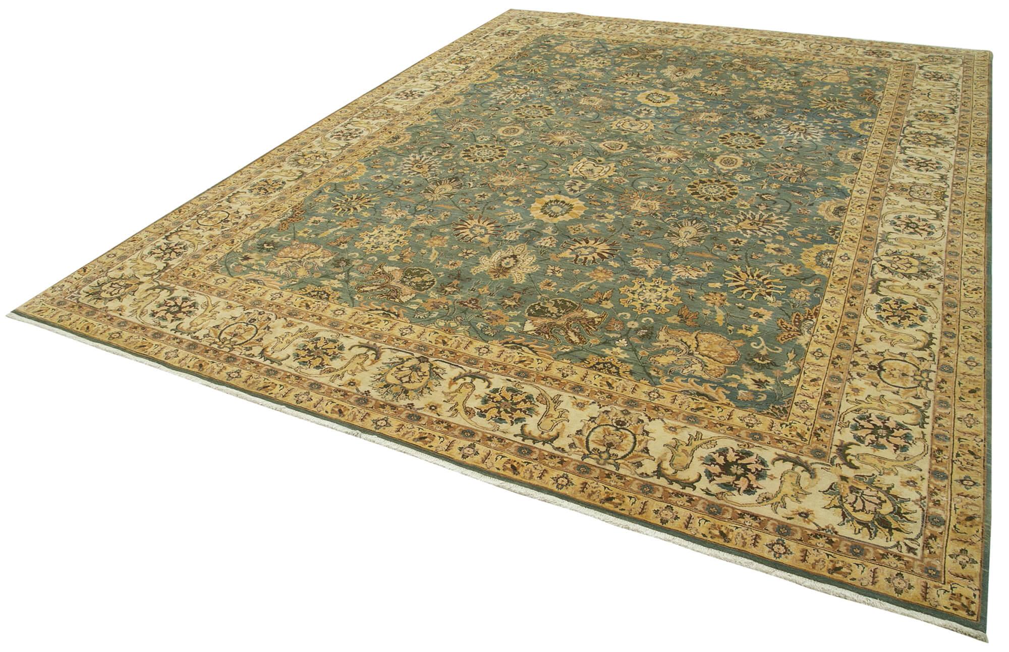 9 x 12 Yellow Oushak Rug - 4067