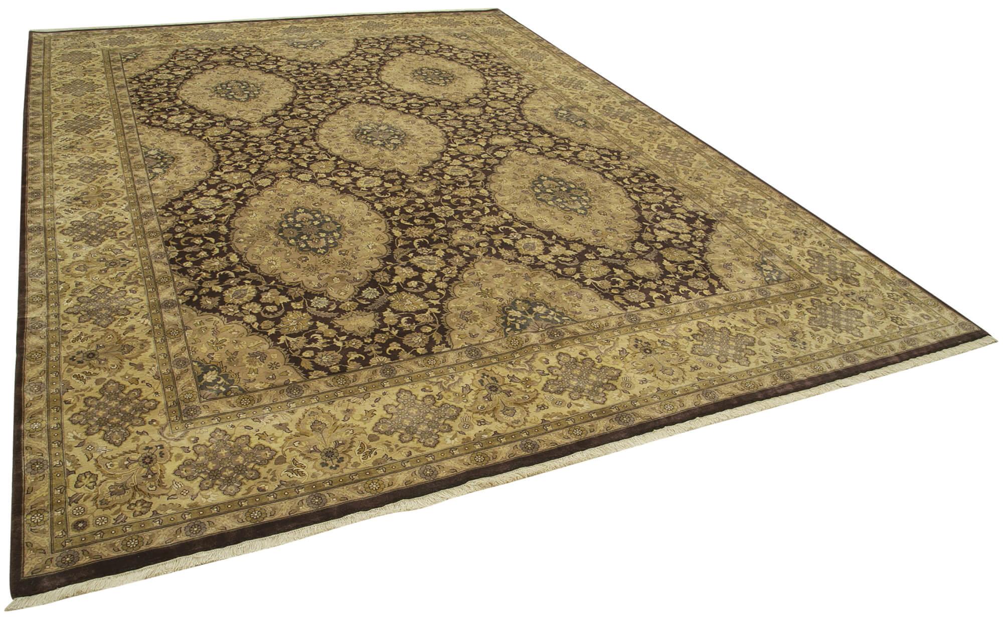 9 x 12 Yellow Oushak Rug - 4068