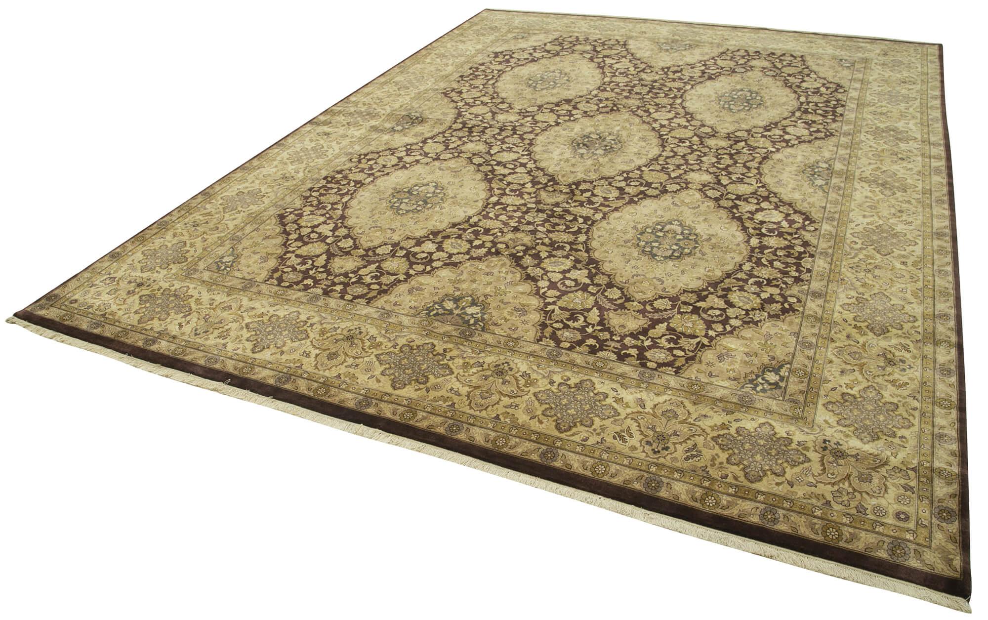 9 x 12 Yellow Oushak Rug - 4068