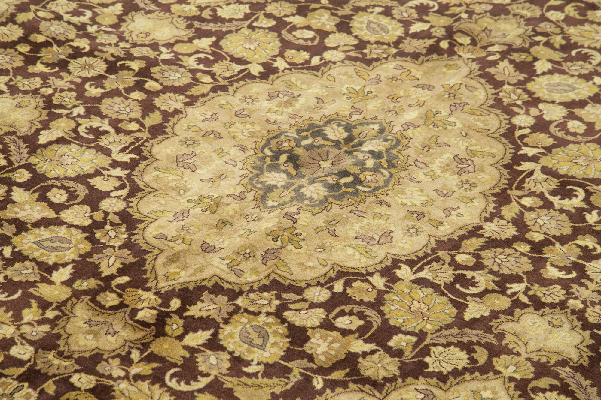 9 x 12 Yellow Oushak Rug - 4068