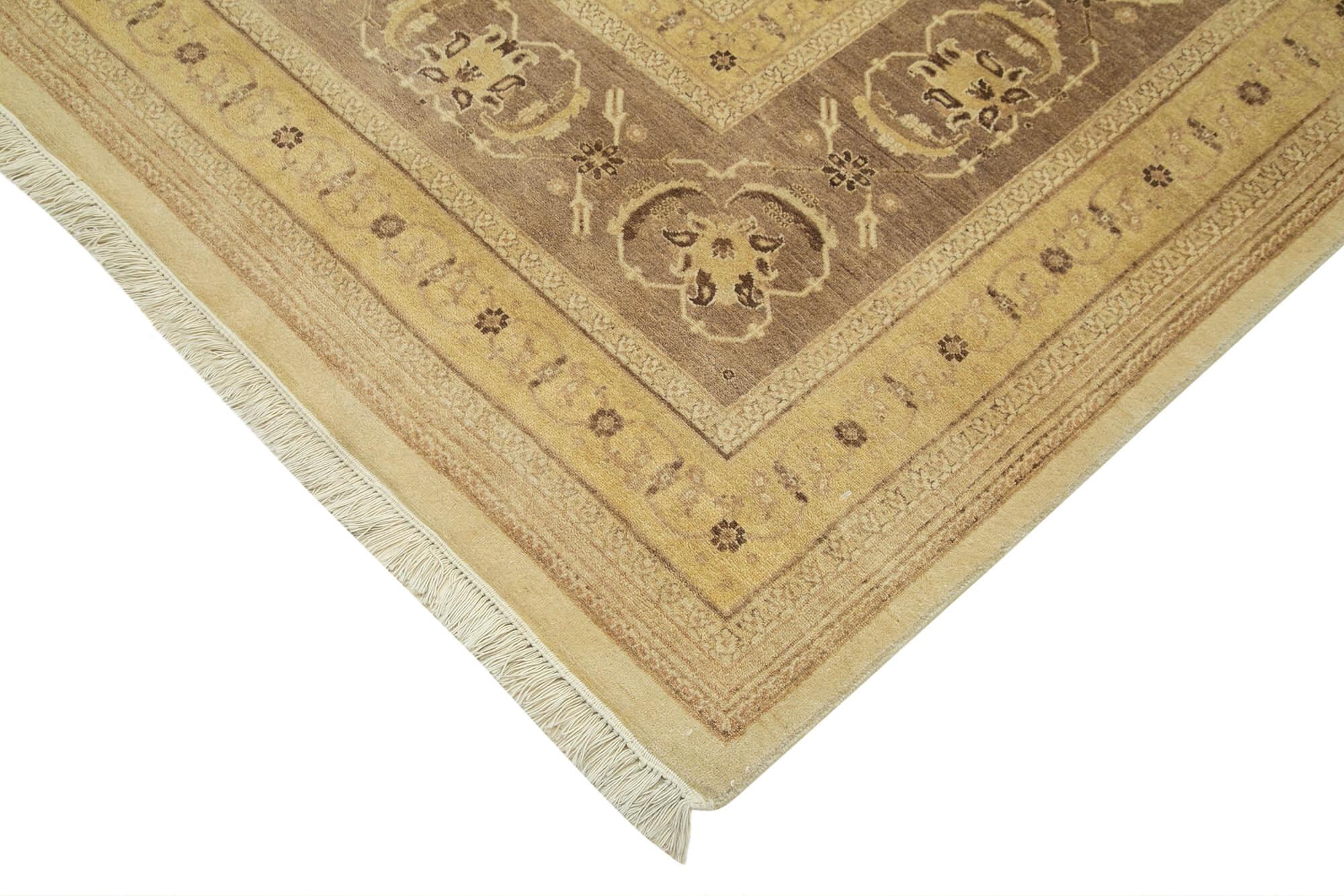 9 x 12 Beige Oushak Rug - 4070