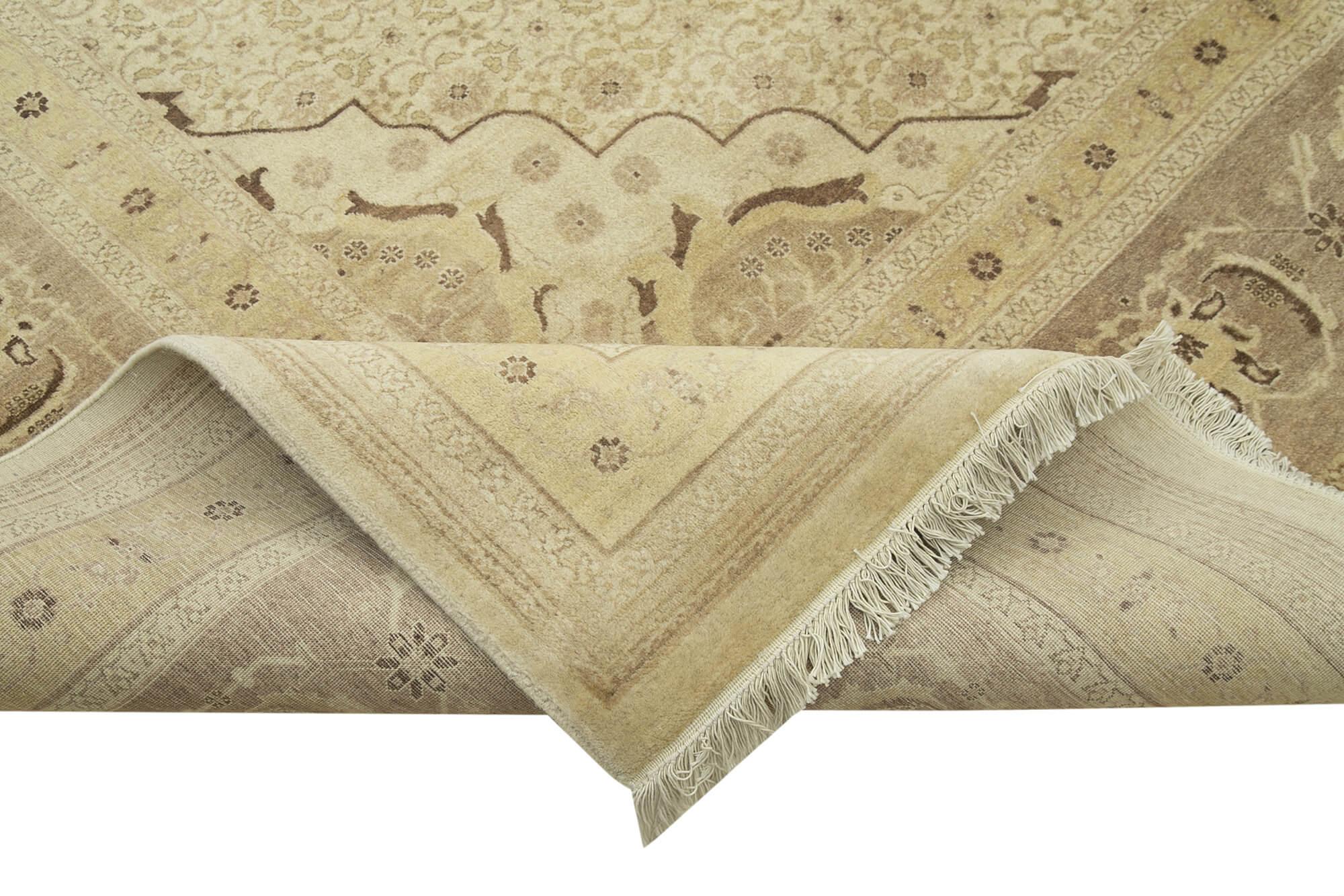 9 x 12 Beige Oushak Rug - 4070