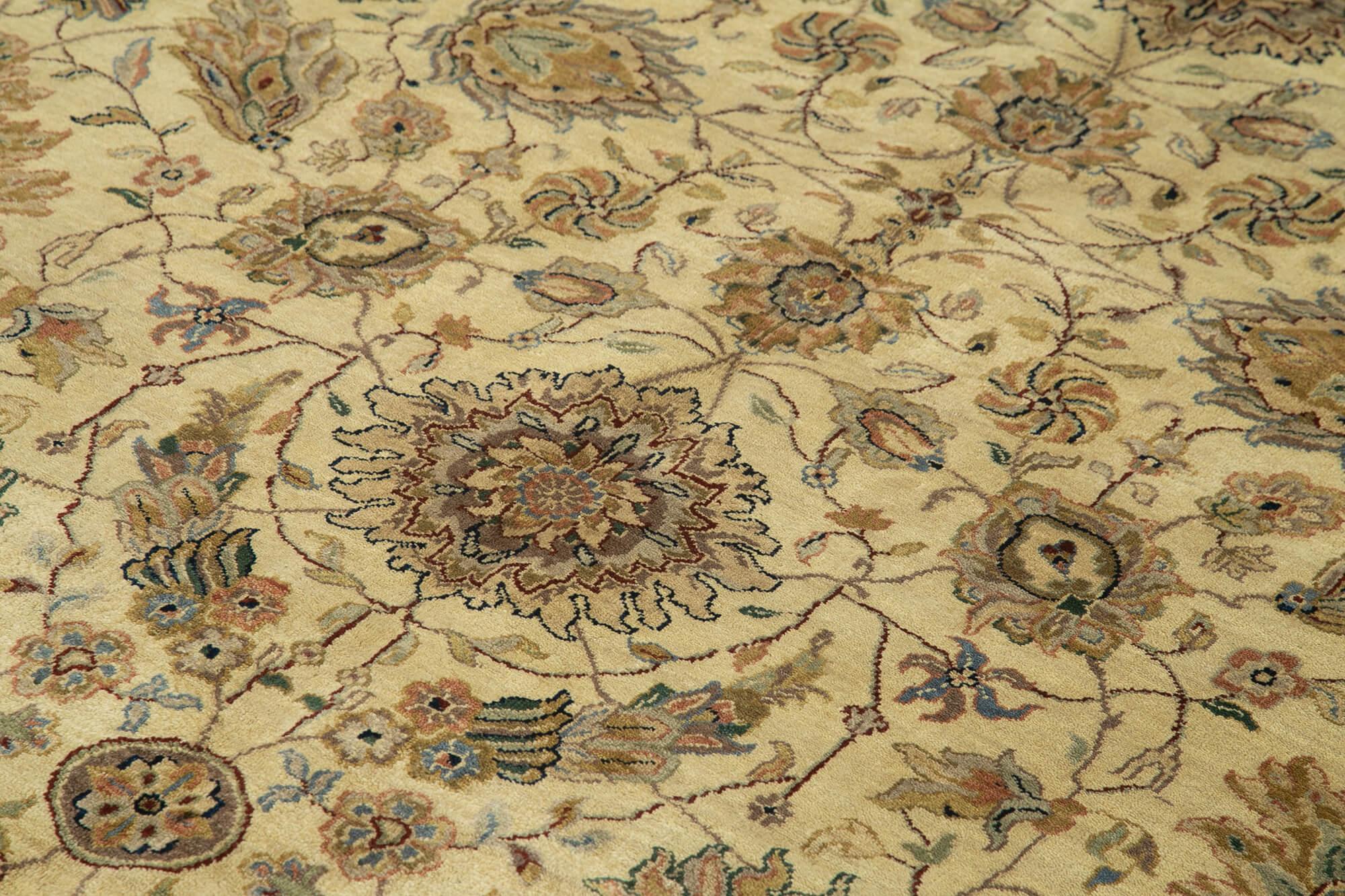 9 x 12 Beige Oushak Rug - 4071