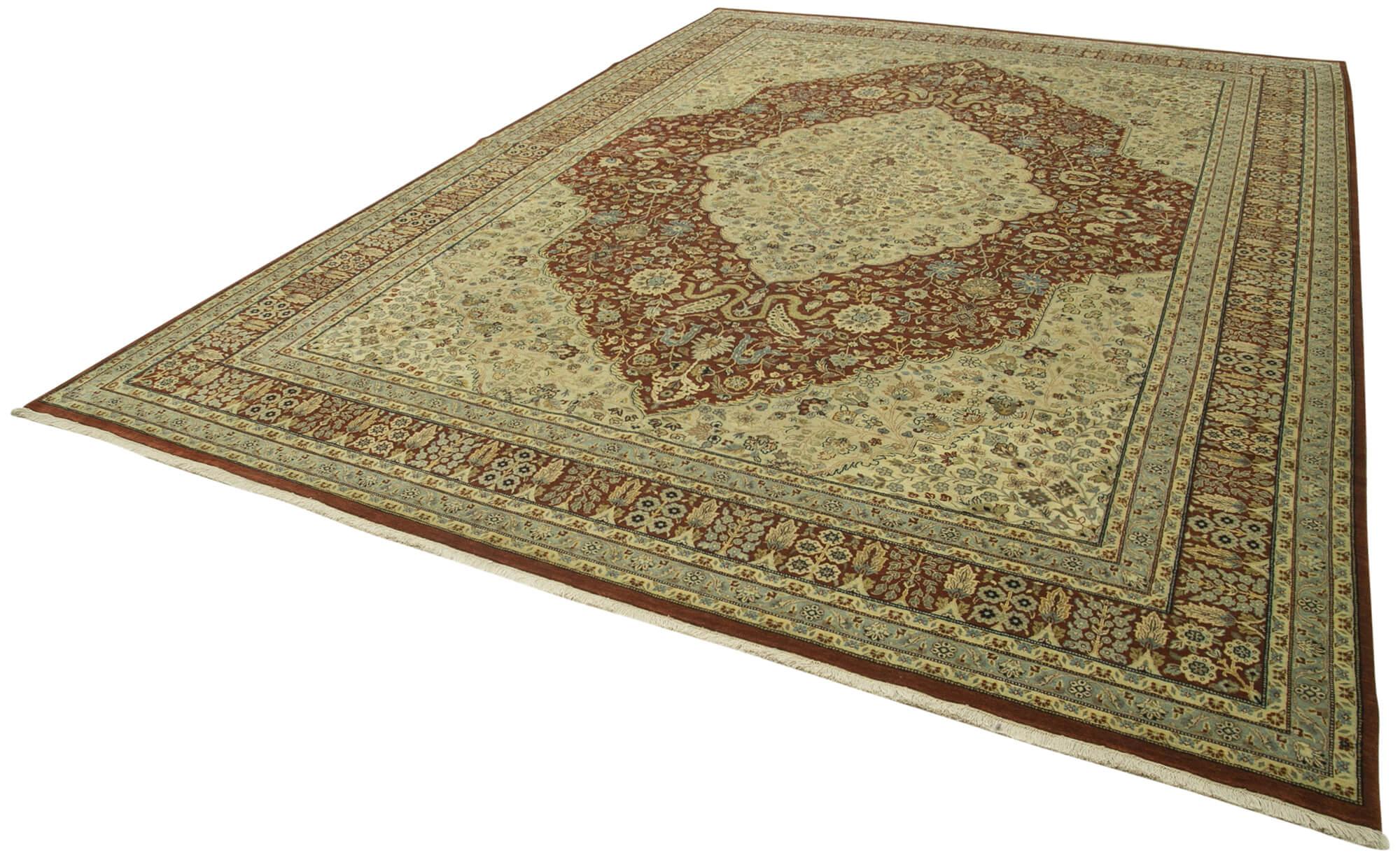 10 x 13 Beige Oushak Rug - 4072