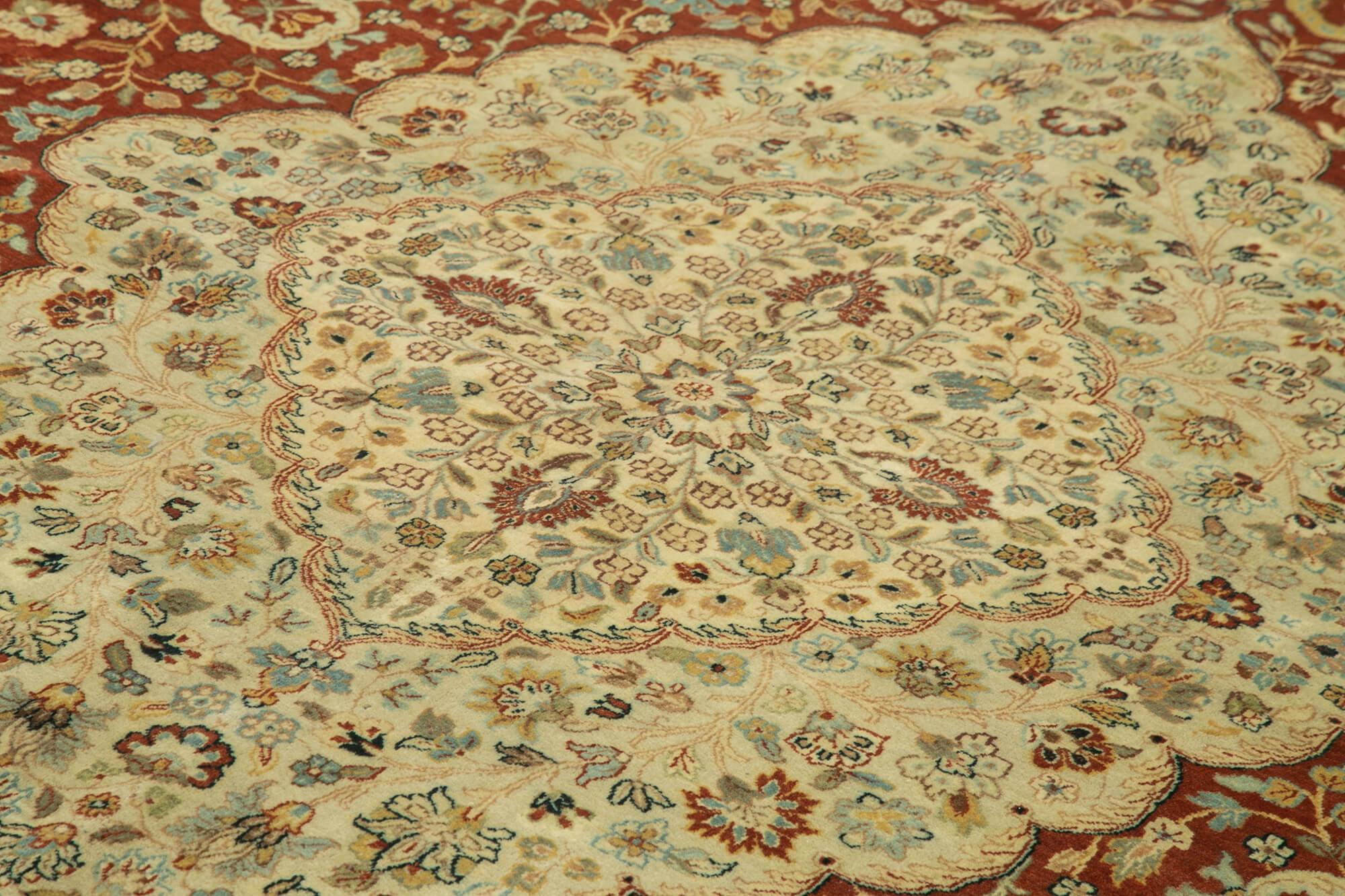 10 x 13 Beige Oushak Rug - 4072