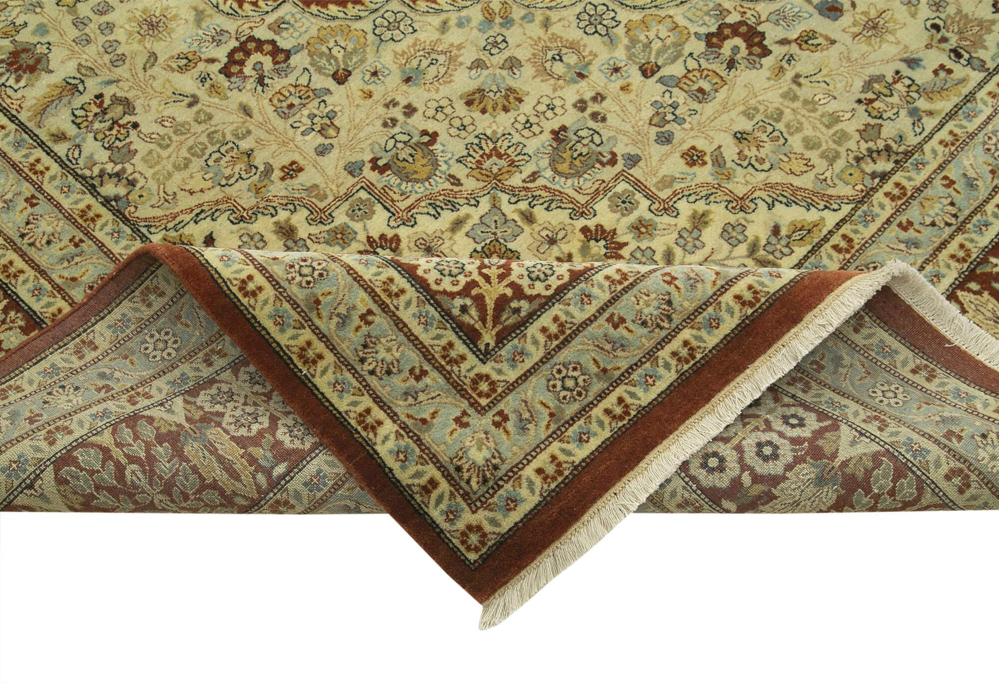 10 x 13 Beige Oushak Rug - 4072