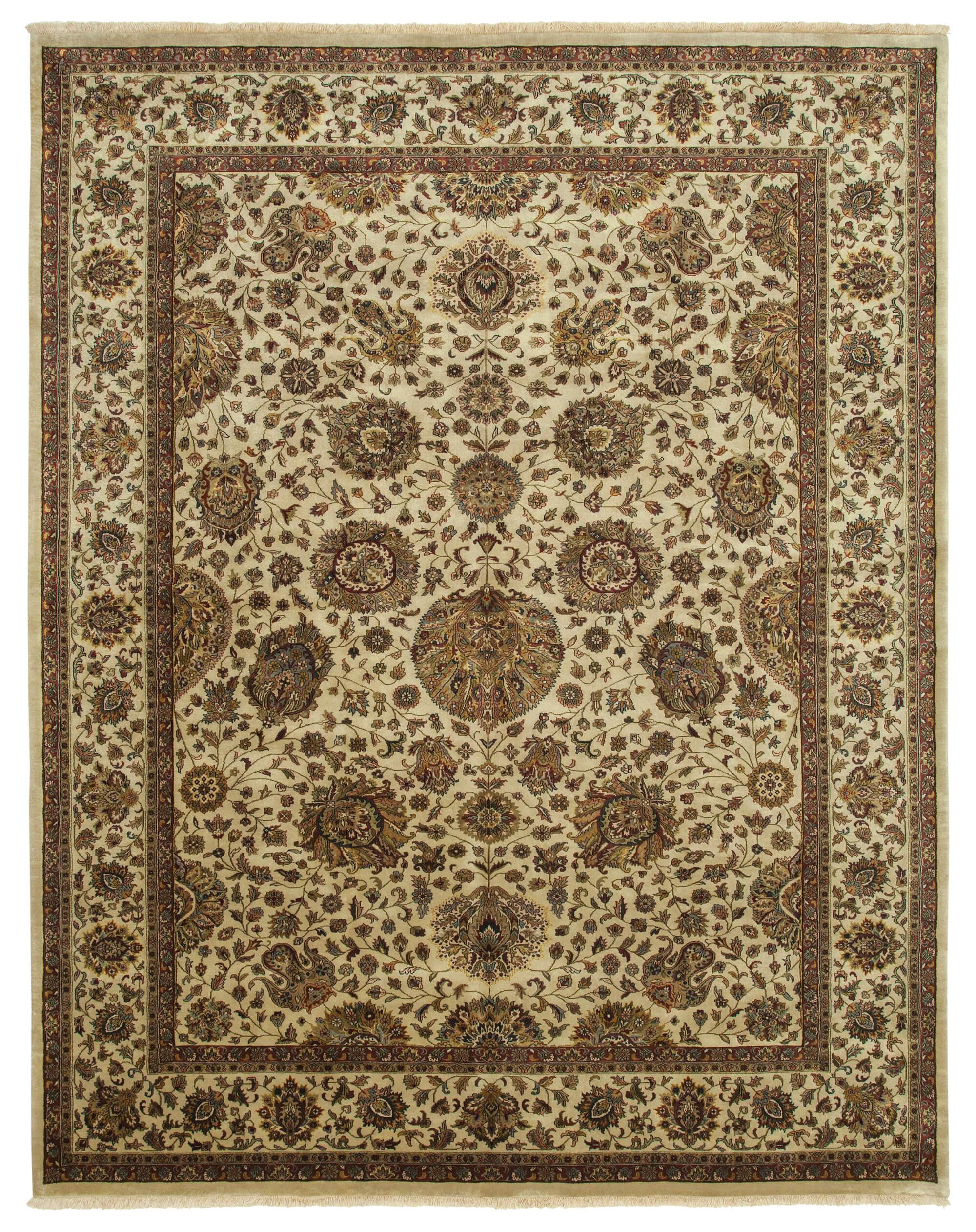 9 x 12 Beige Oushak Rug - 4074