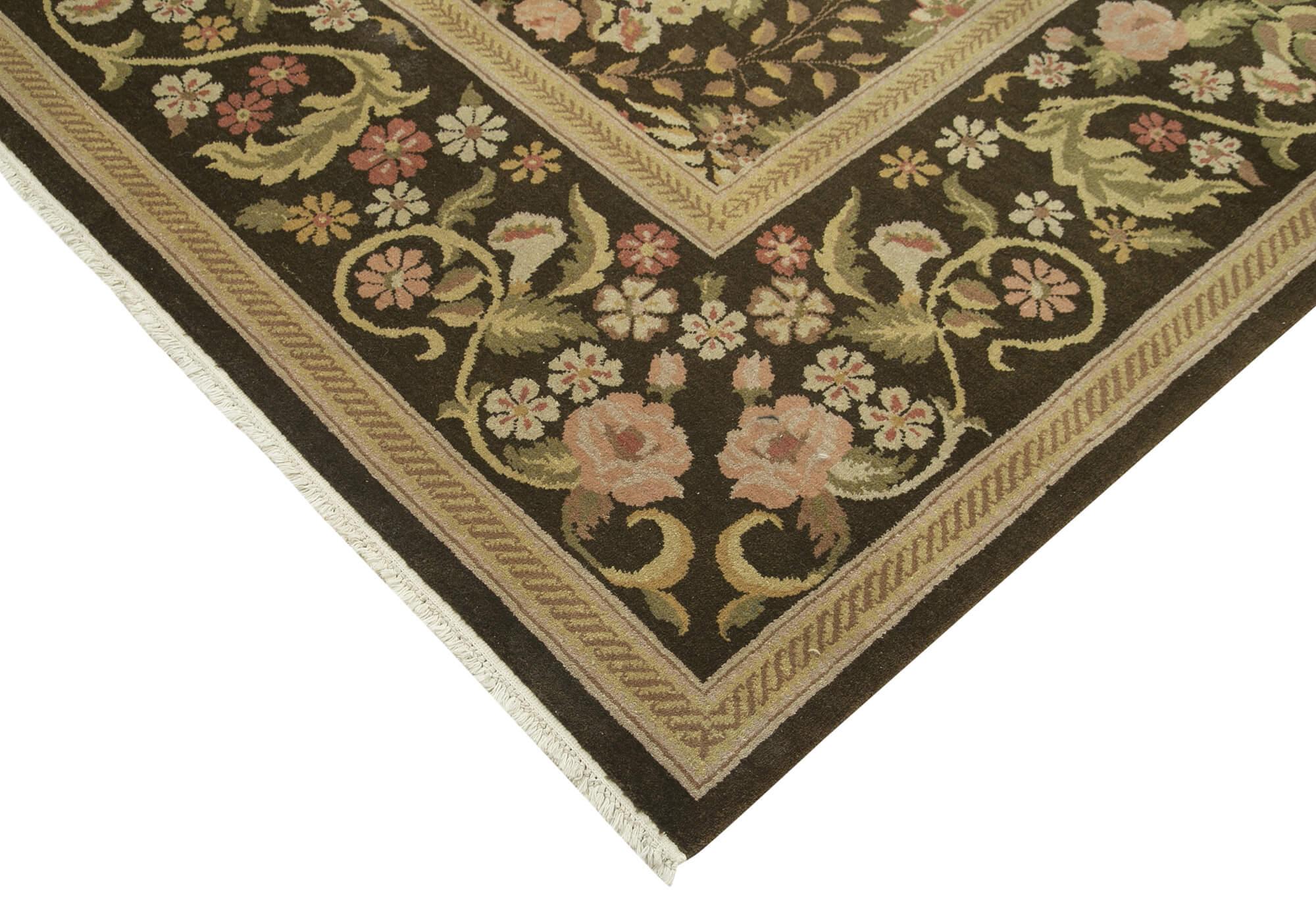 10 x 13 Beige Oushak Rug - 4075