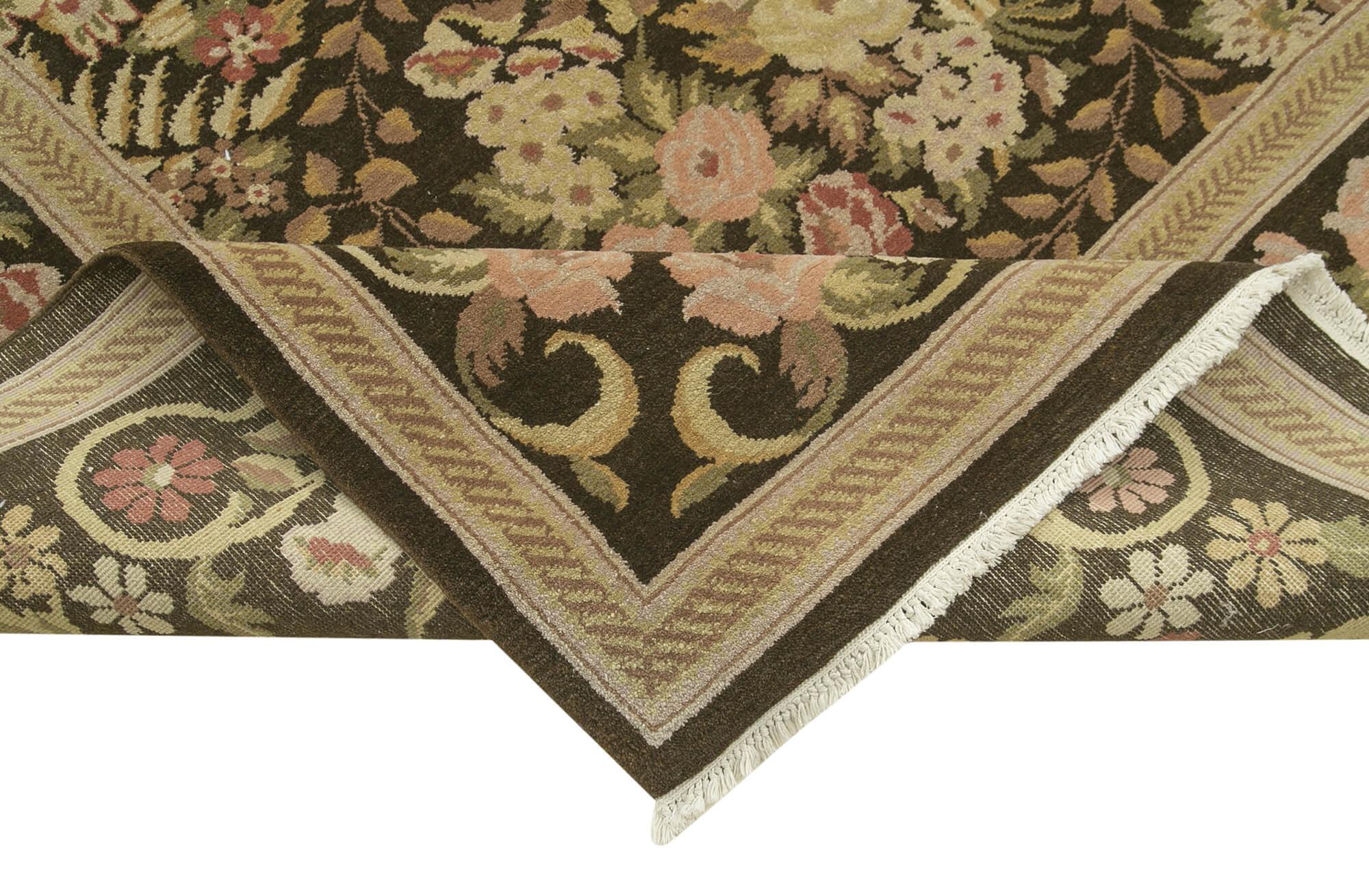 10 x 13 Beige Oushak Rug - 4075