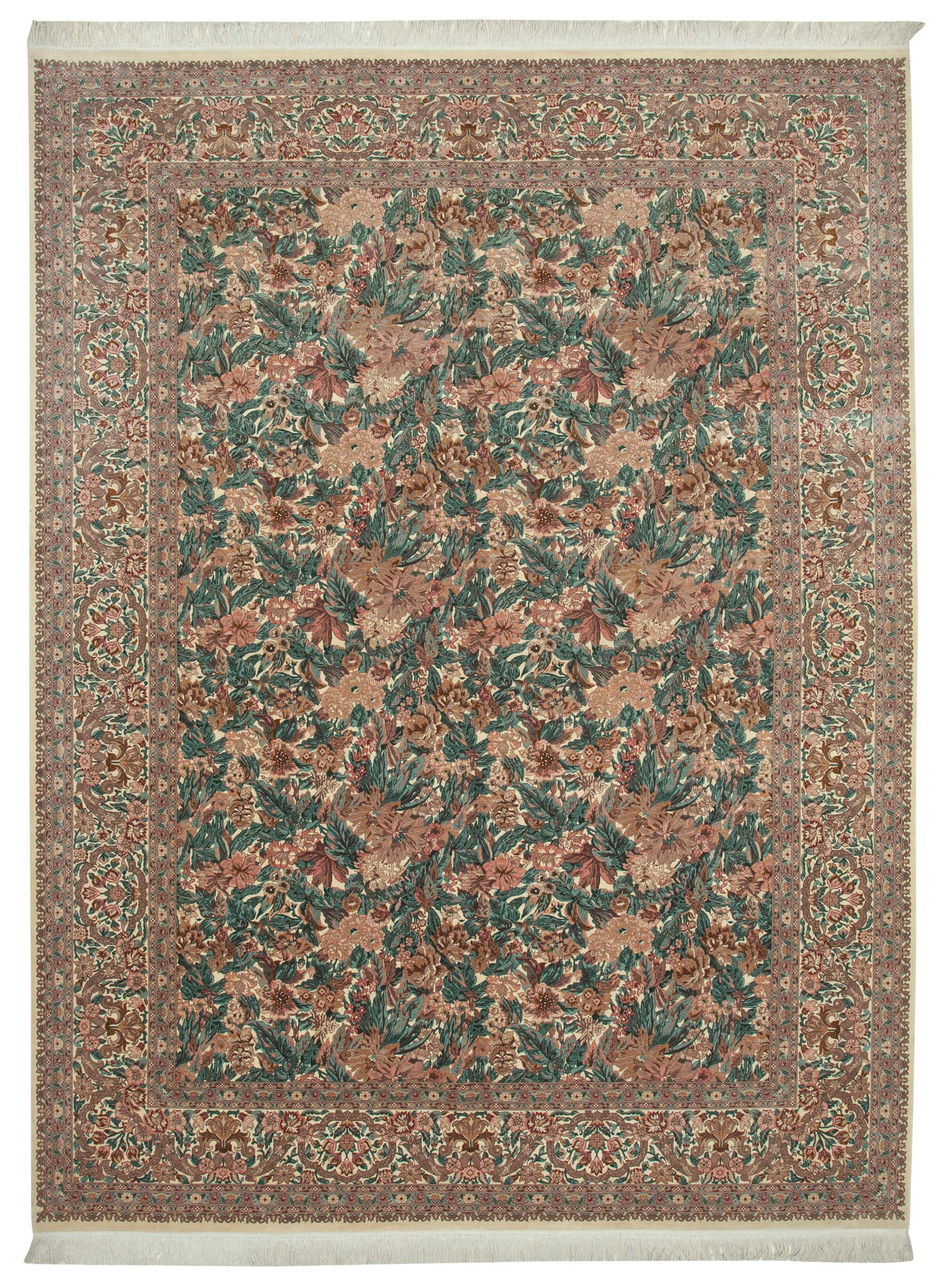 9 x 12 Beige Oushak Rug - 4076