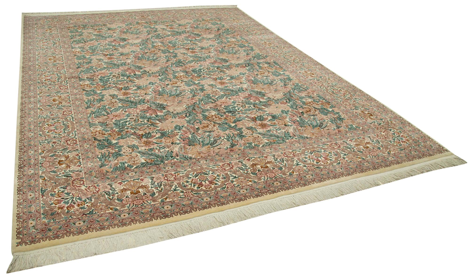 9 x 12 Beige Oushak Rug - 4076