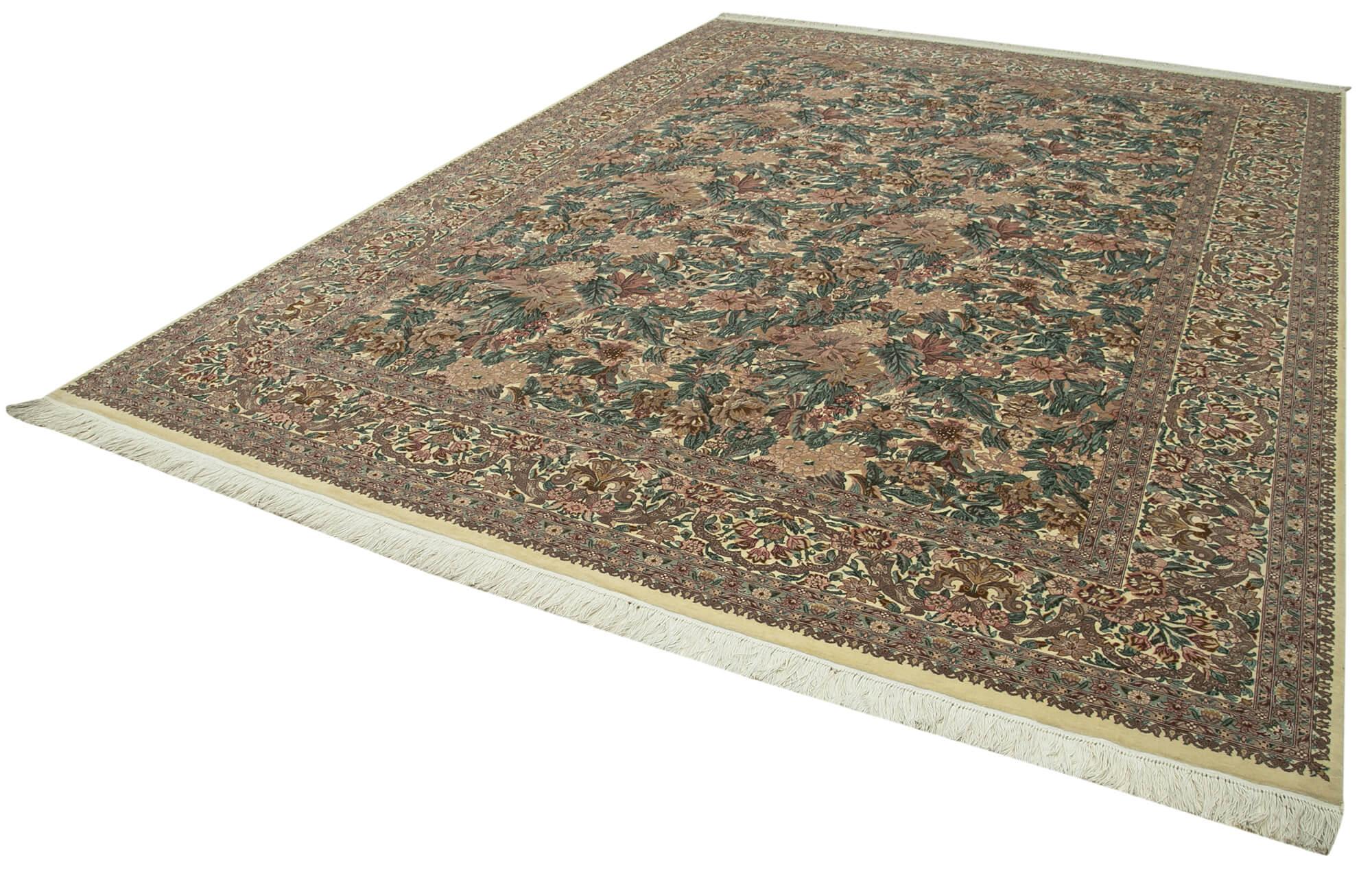 9 x 12 Beige Oushak Rug - 4076