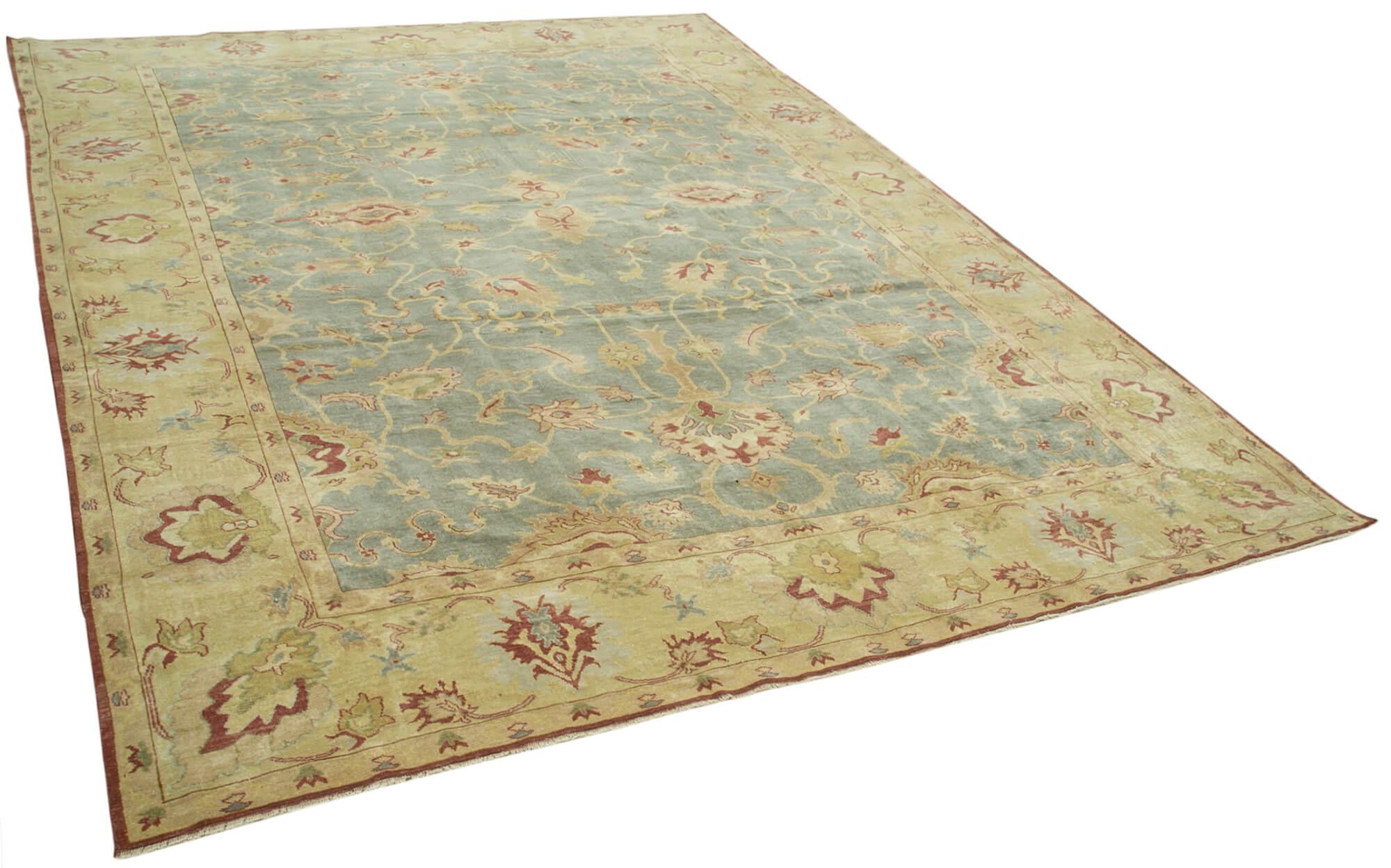 10 x 14 Yellow Oushak Rug - 4078