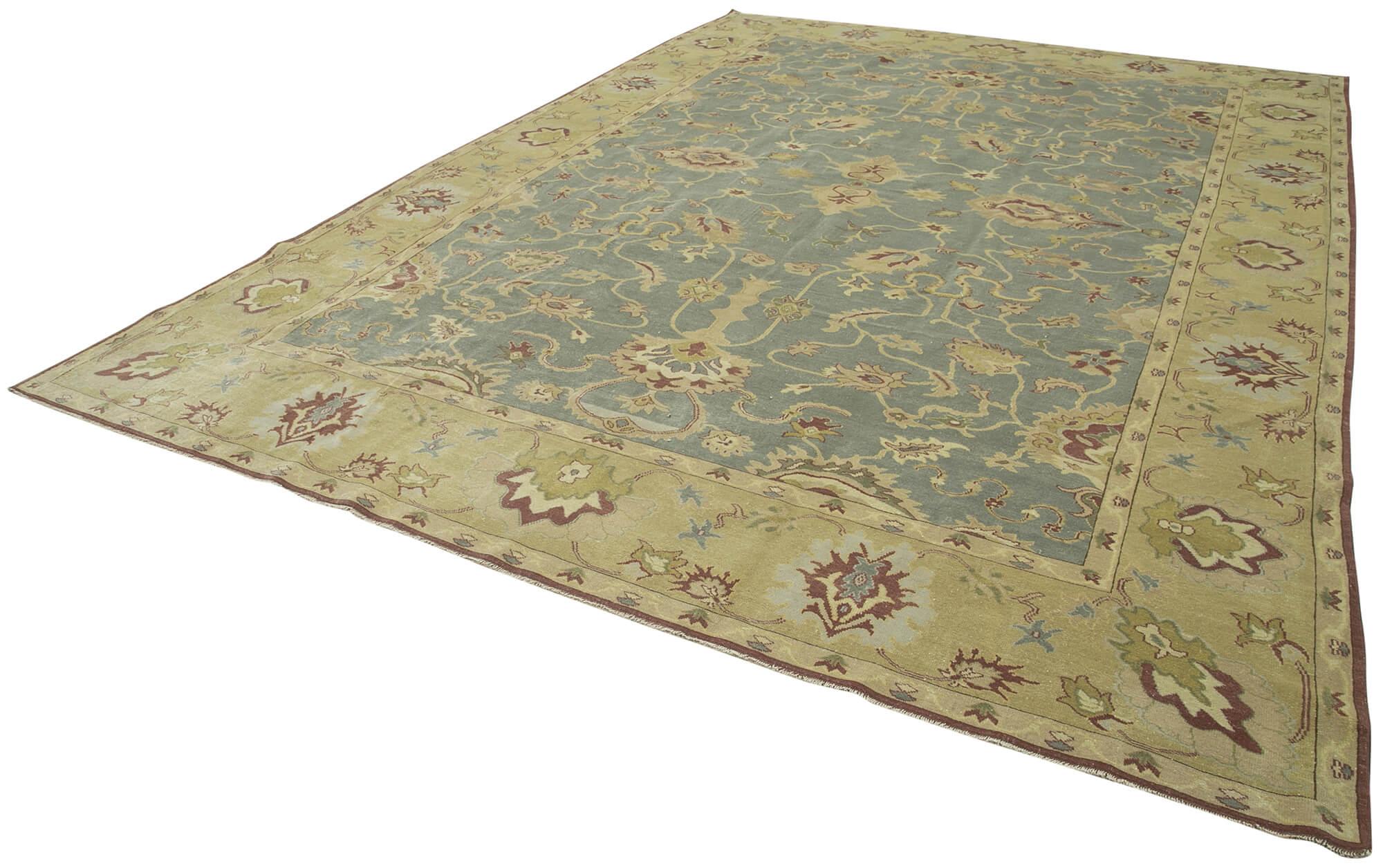 10 x 14 Yellow Oushak Rug - 4078