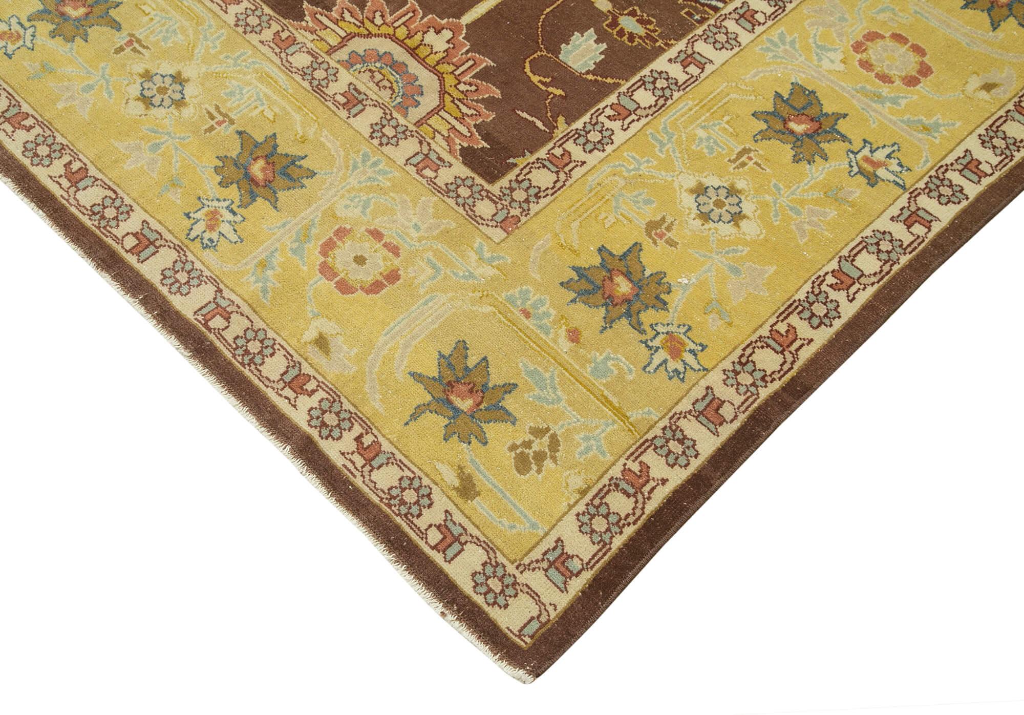 11 x 14 Brown Oushak Rug - 4079