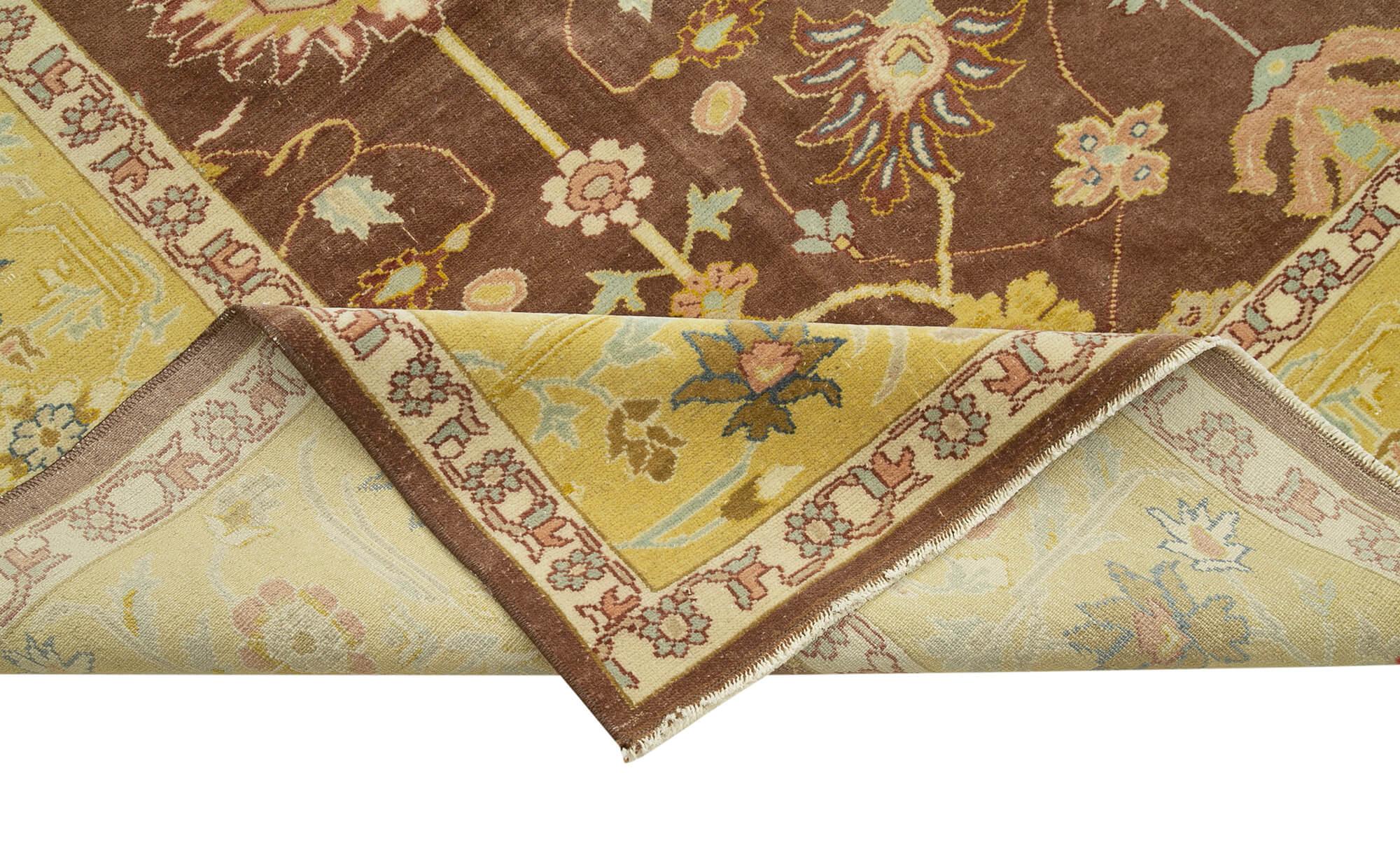 11 x 14 Brown Oushak Rug - 4079