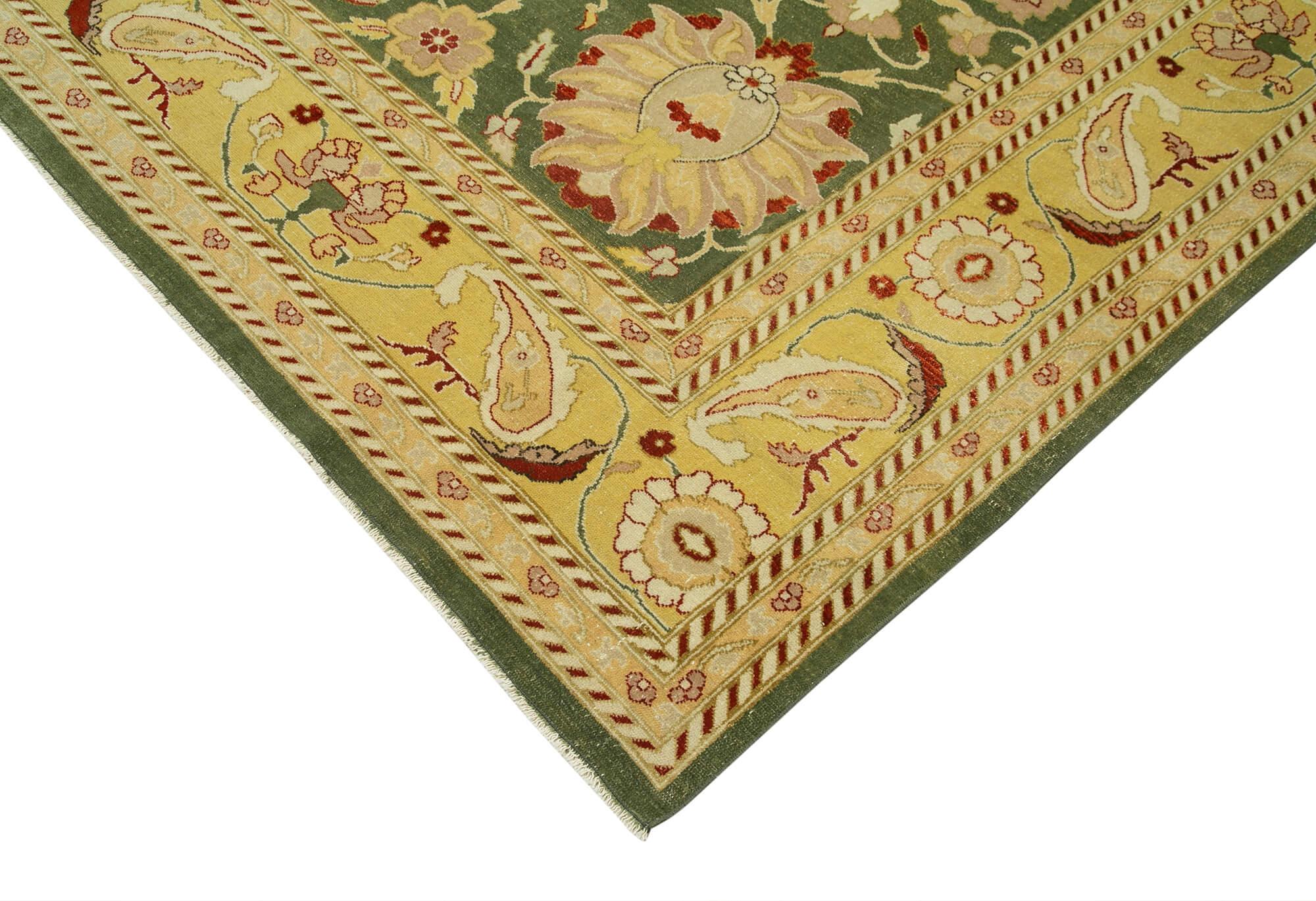 10 x 13 Yellow Oushak Rug - 4080