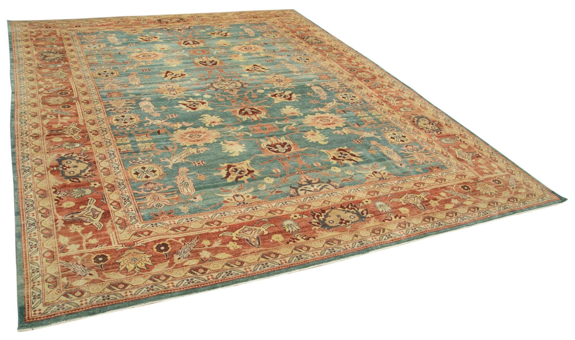 10 x 14 Red Oushak Rug - 4081