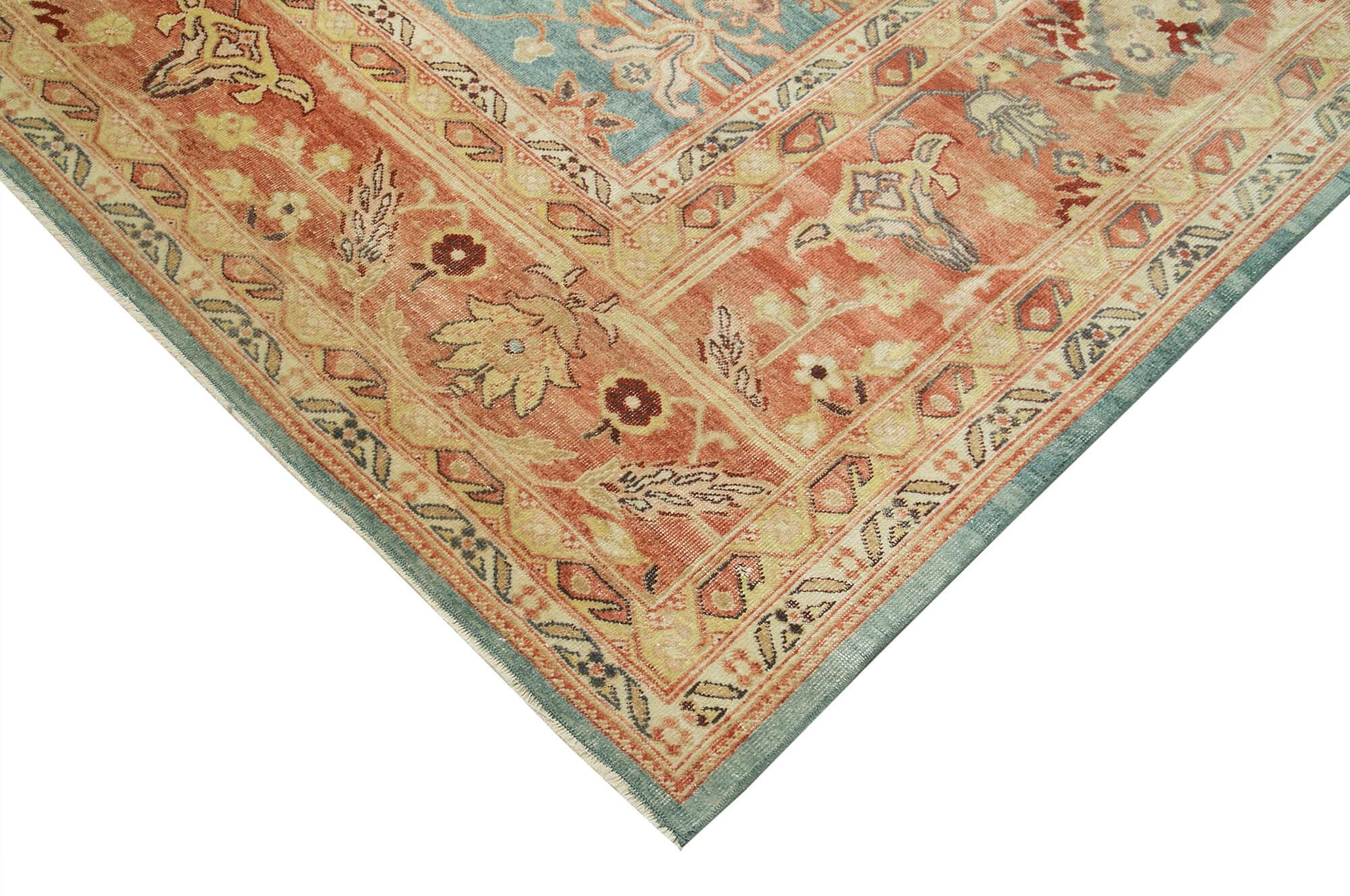 10 x 14 Red Oushak Rug - 4081