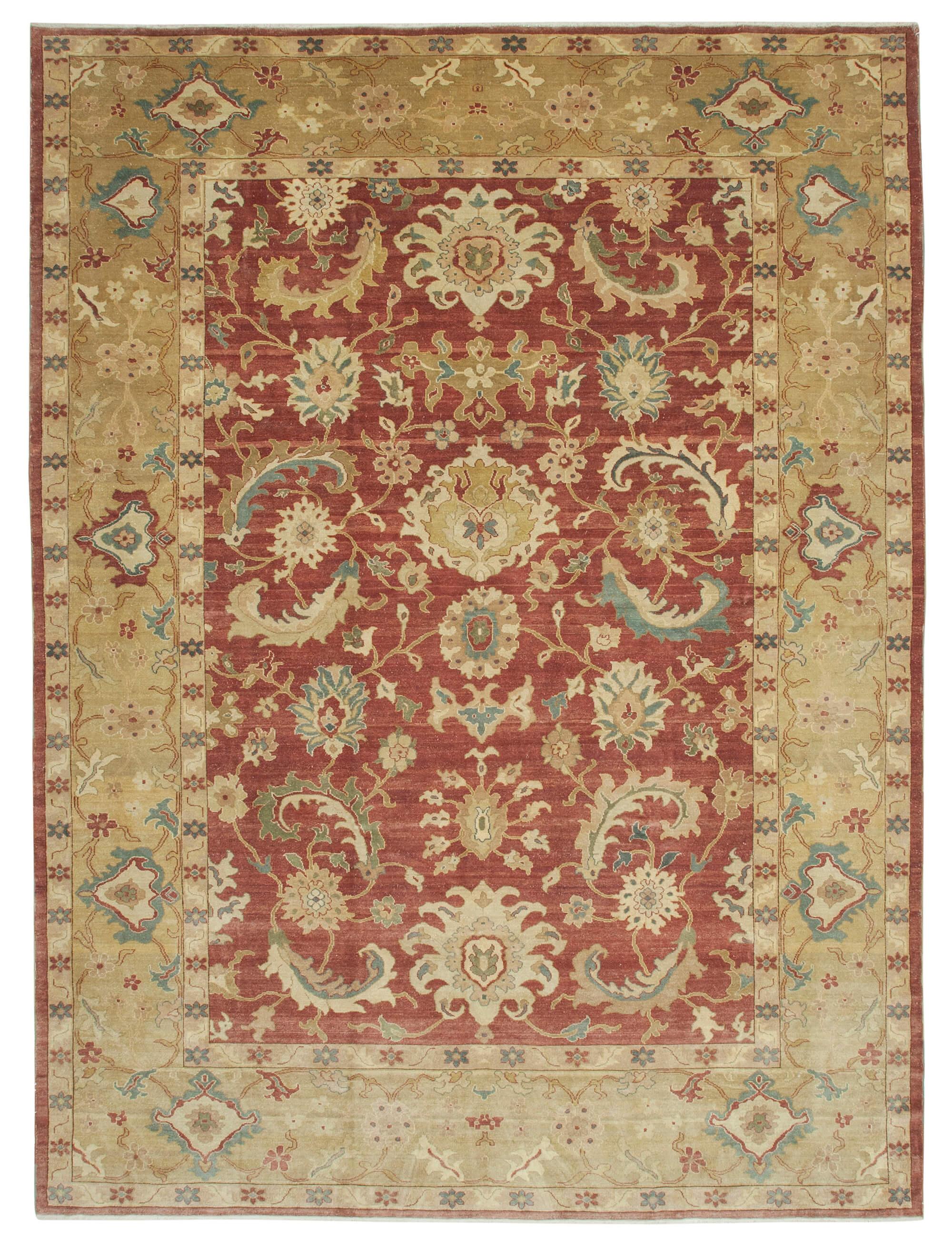 10 x 14 Yellow Oushak Rug - 4082