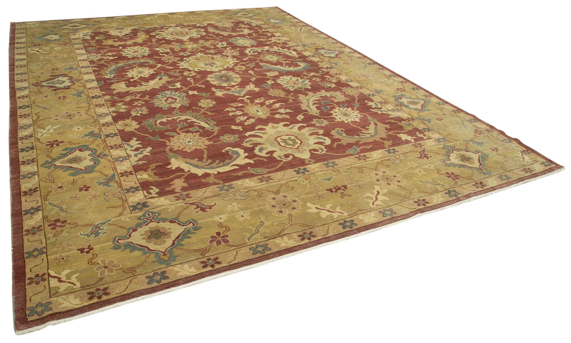 10 x 14 Yellow Oushak Rug - 4082