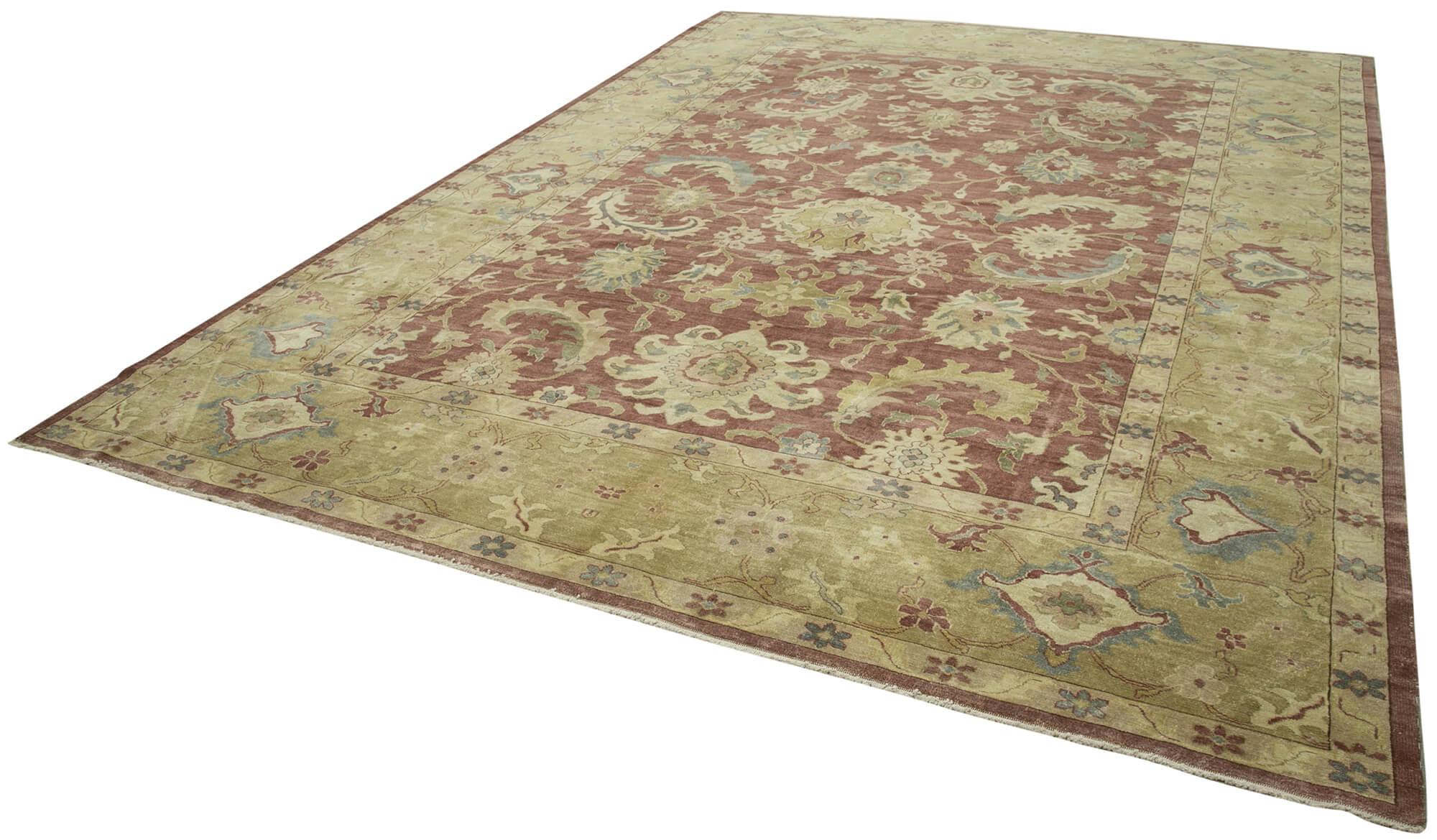 10 x 14 Yellow Oushak Rug - 4082