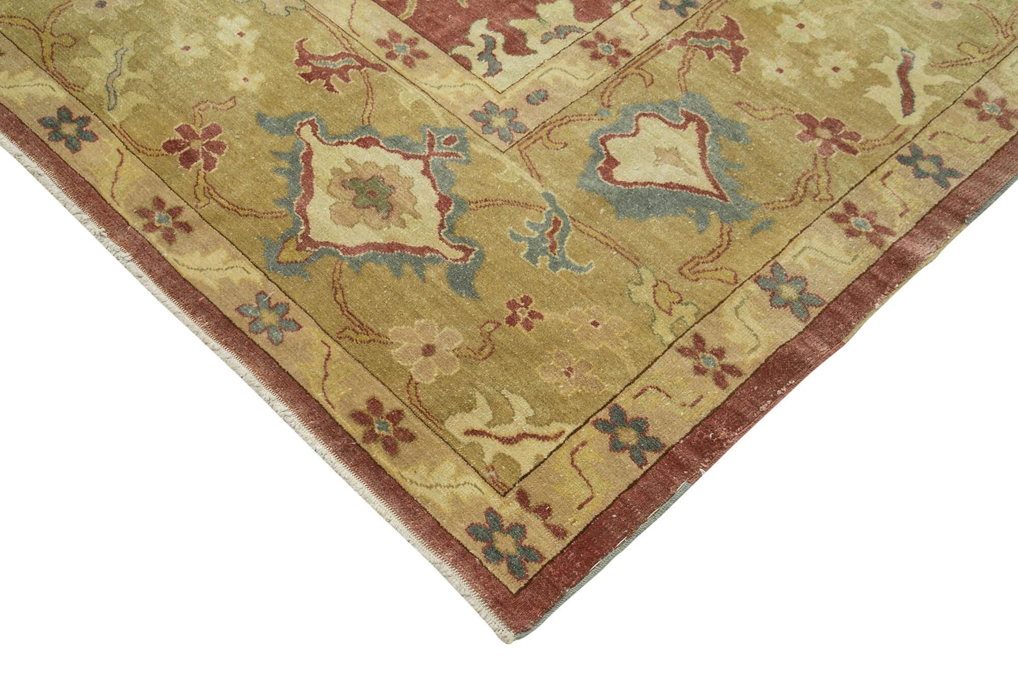 10 x 14 Yellow Oushak Rug - 4082