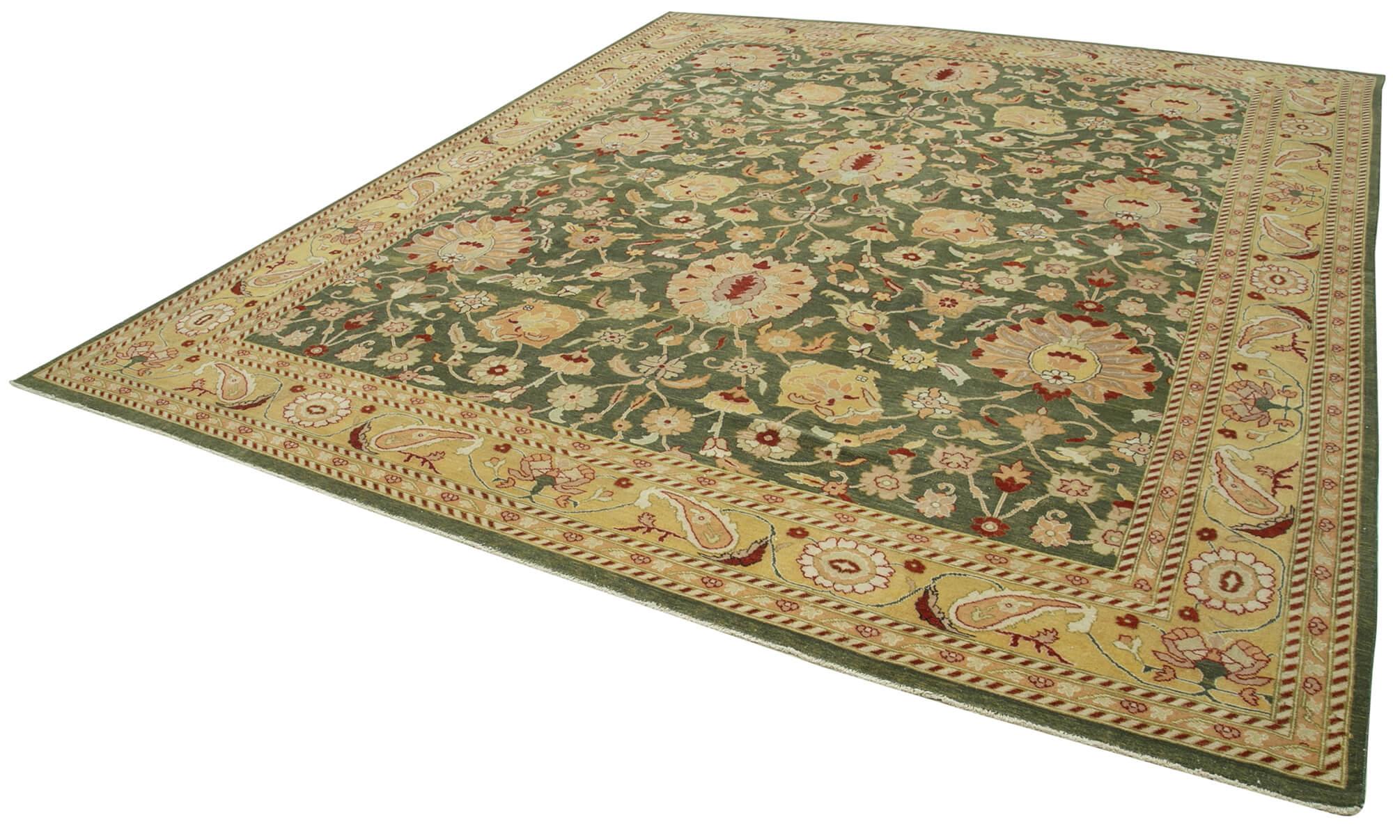 10 x 12 Yellow Oushak Rug - 4084