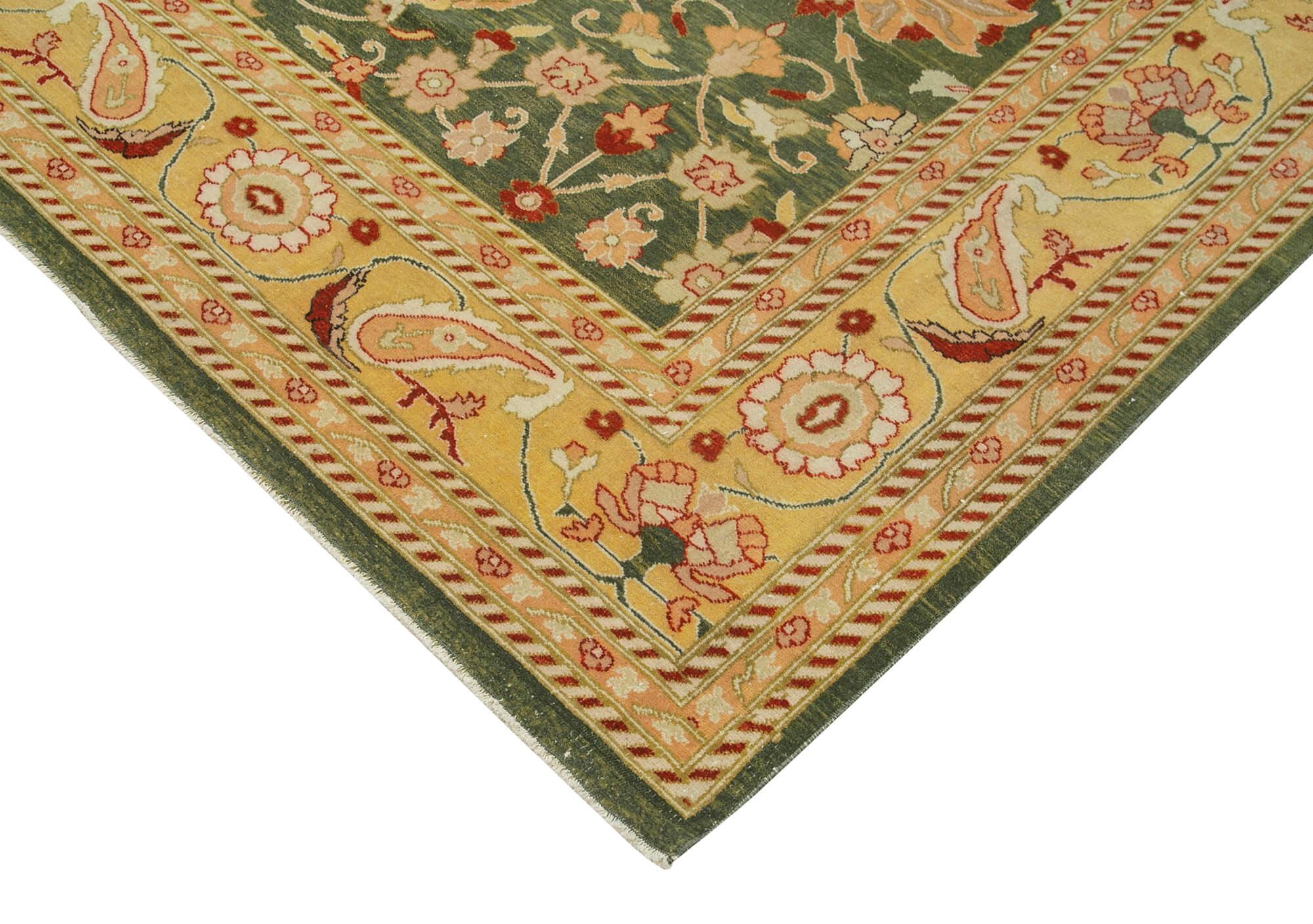 10 x 12 Yellow Oushak Rug - 4084