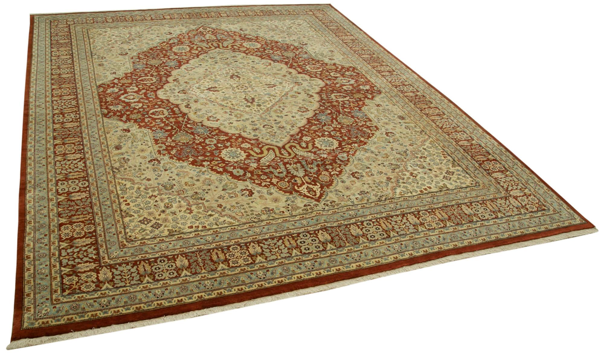 9 x 12 Yellow Oushak Rug - 4085