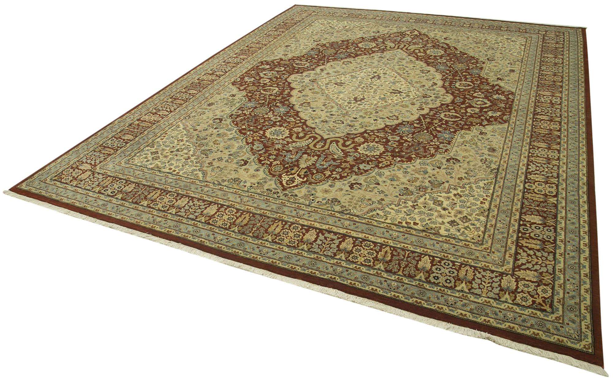 9 x 12 Yellow Oushak Rug - 4085