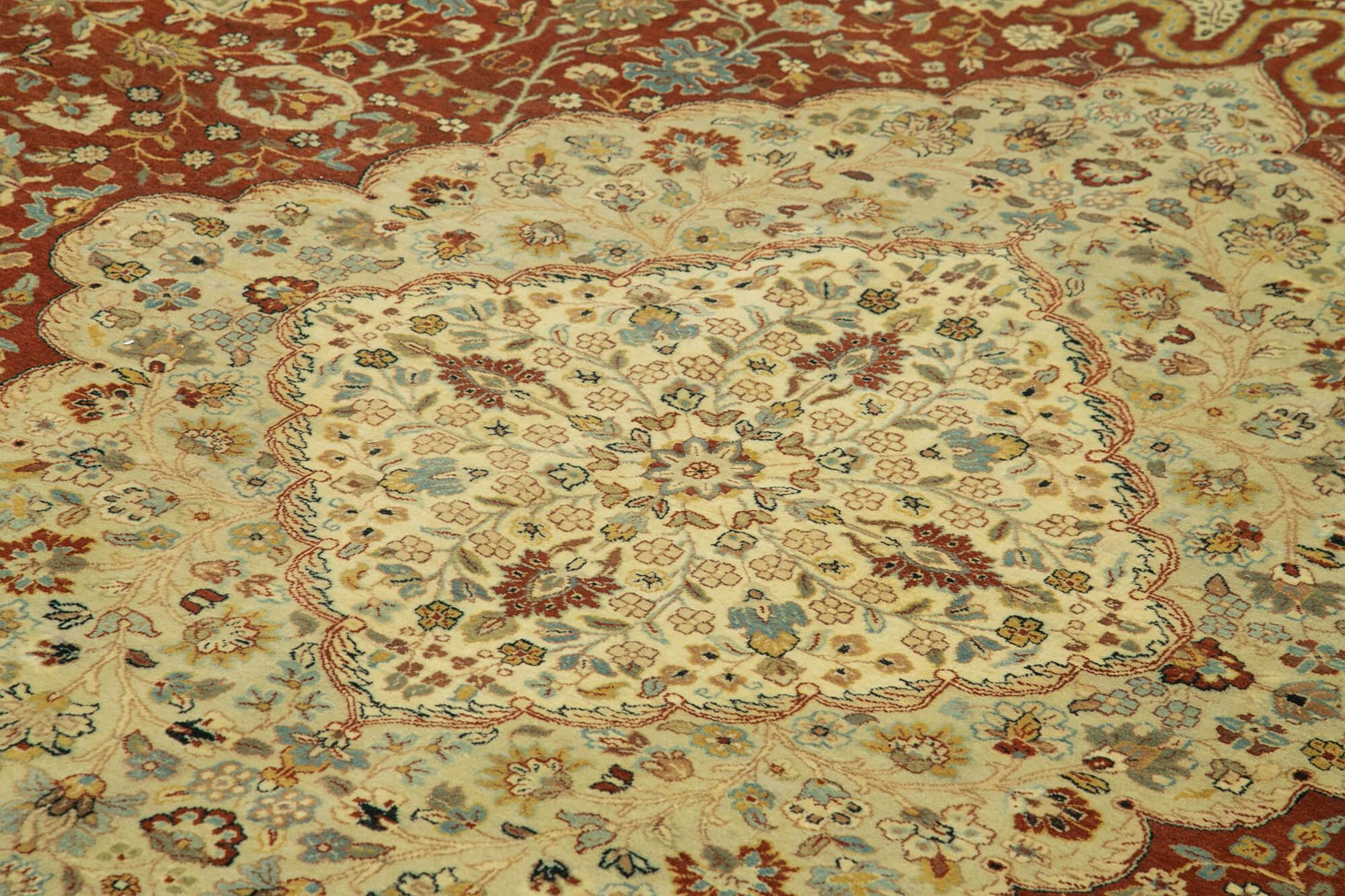 9 x 12 Yellow Oushak Rug - 4085